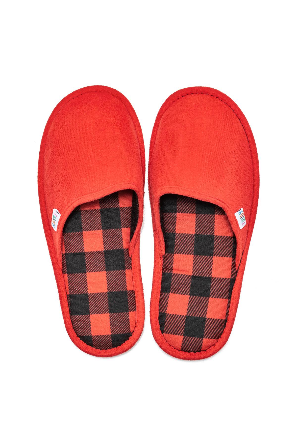 Alic Kadın,Garson Boy Ev Terliği Kırmızı 36/41