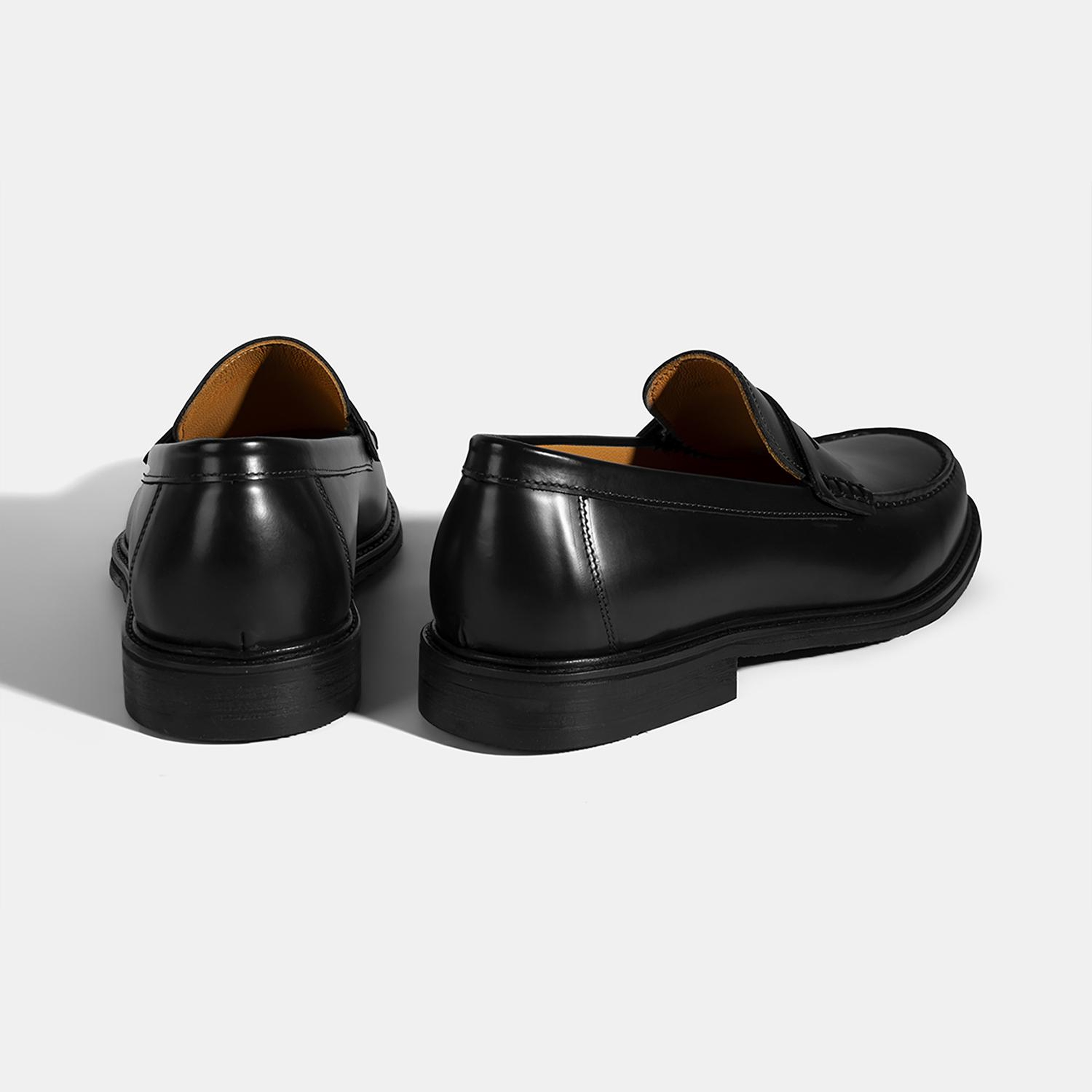Erkek Siyah Deri Loafer