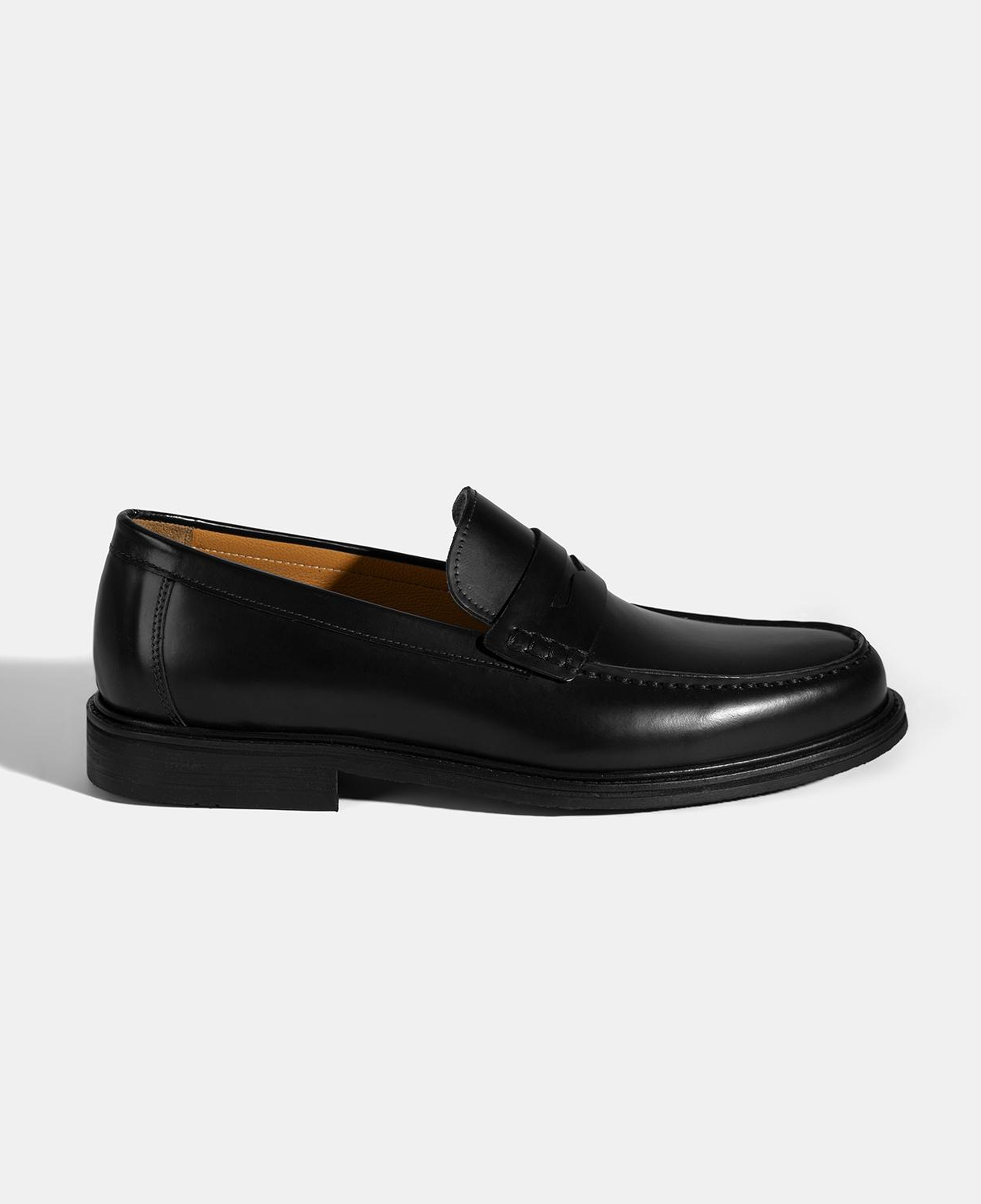 Erkek Siyah Deri Loafer