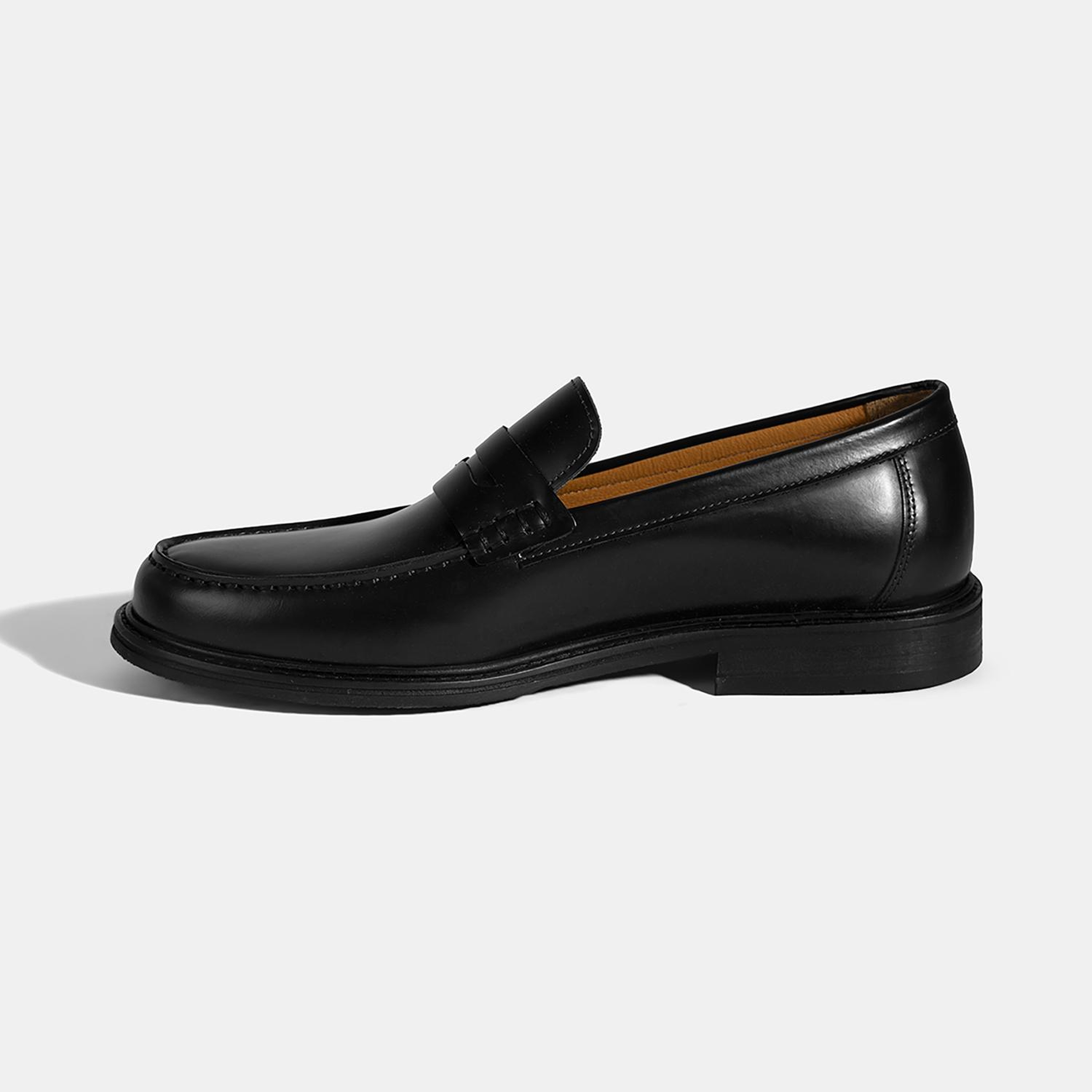 Erkek Siyah Deri Loafer