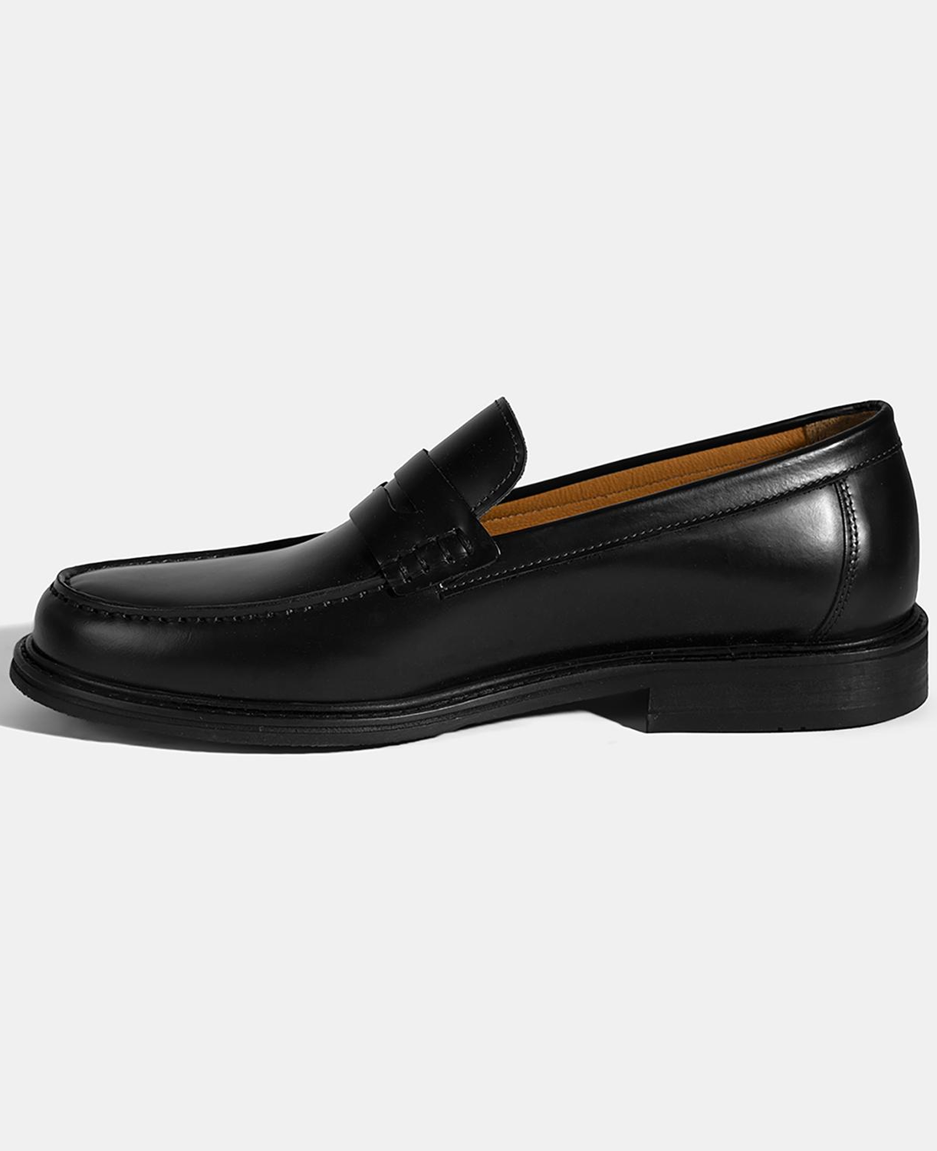 Erkek Siyah Deri Loafer