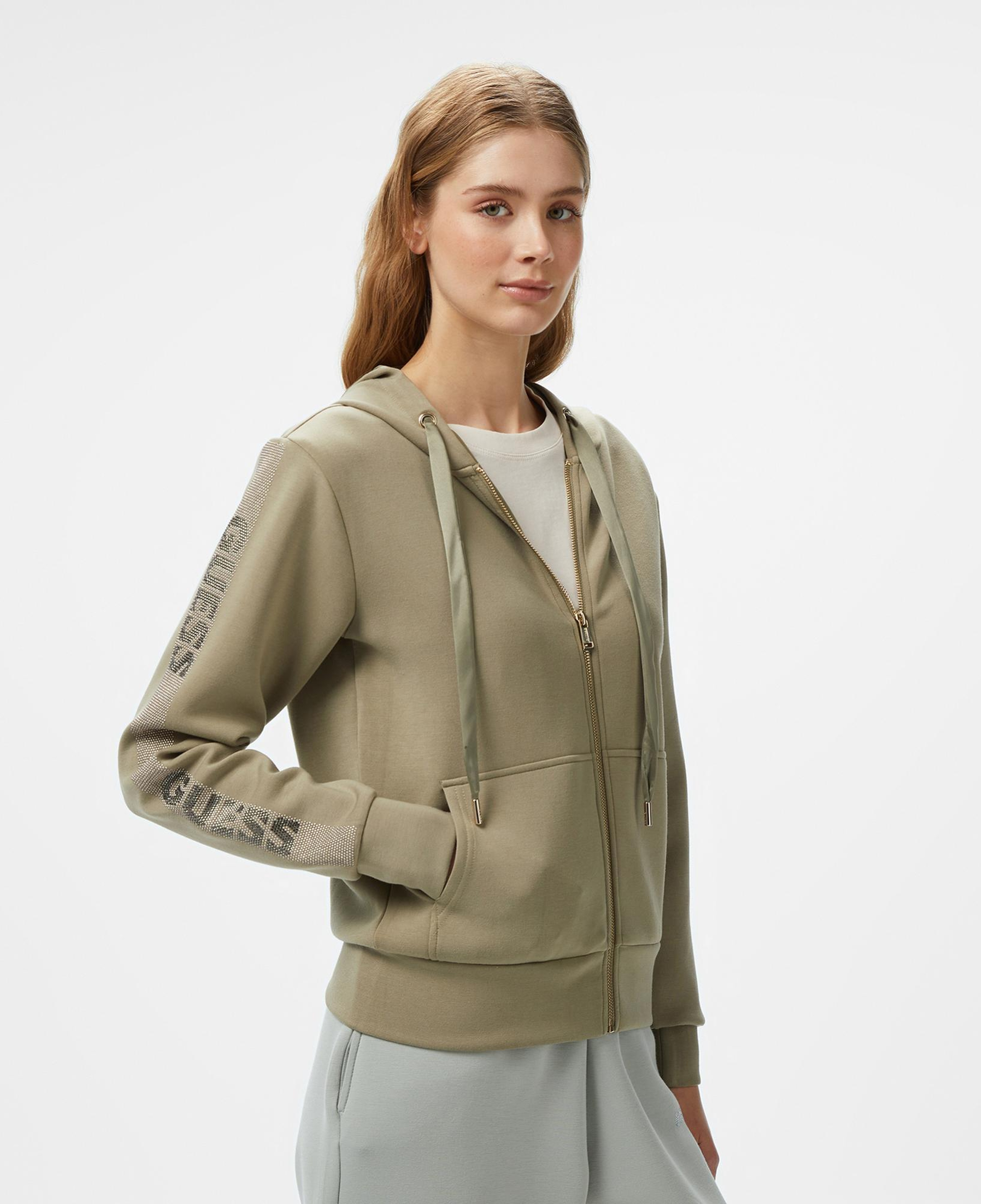 Guess Kadın Haki Hoodie