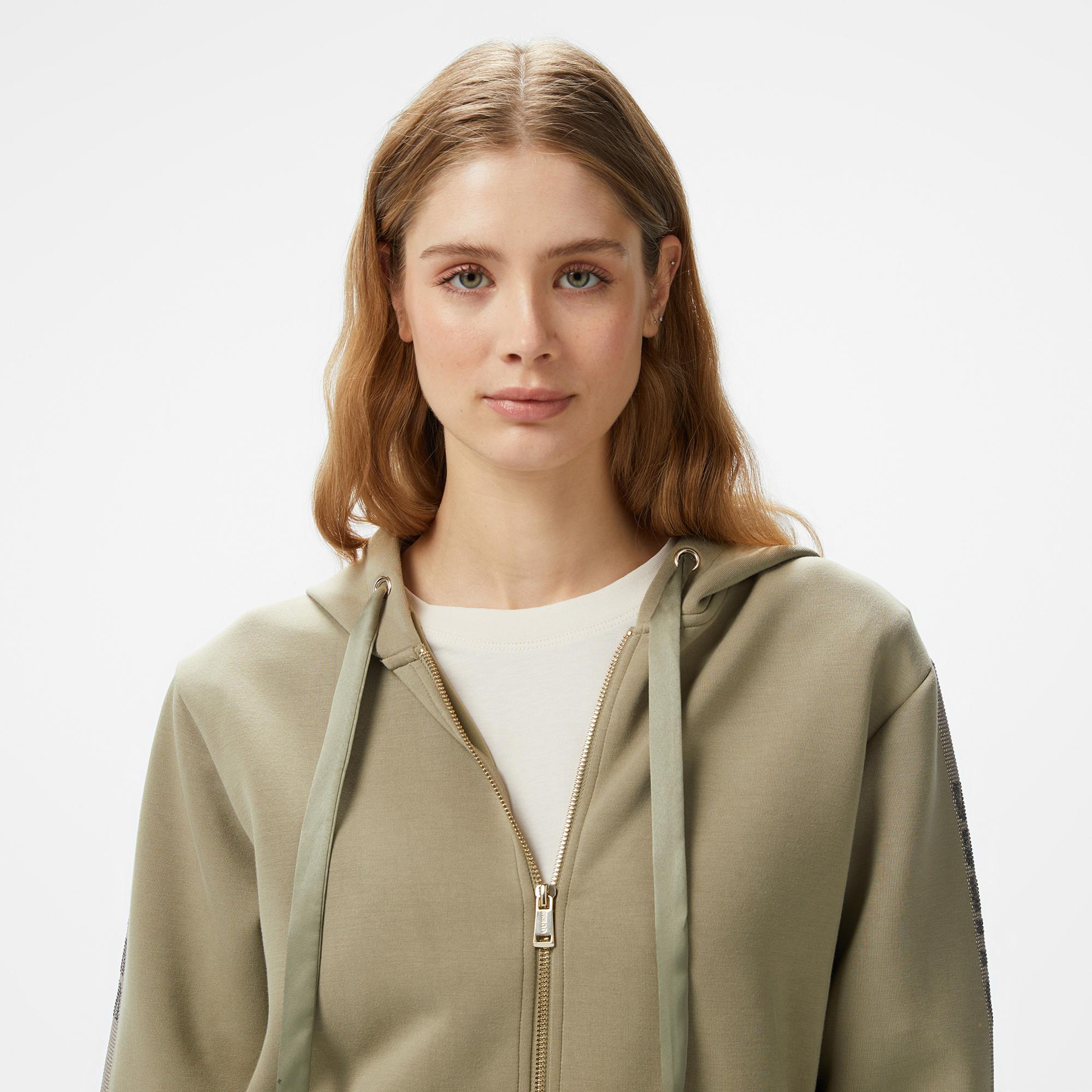 Guess Kadın Haki Hoodie