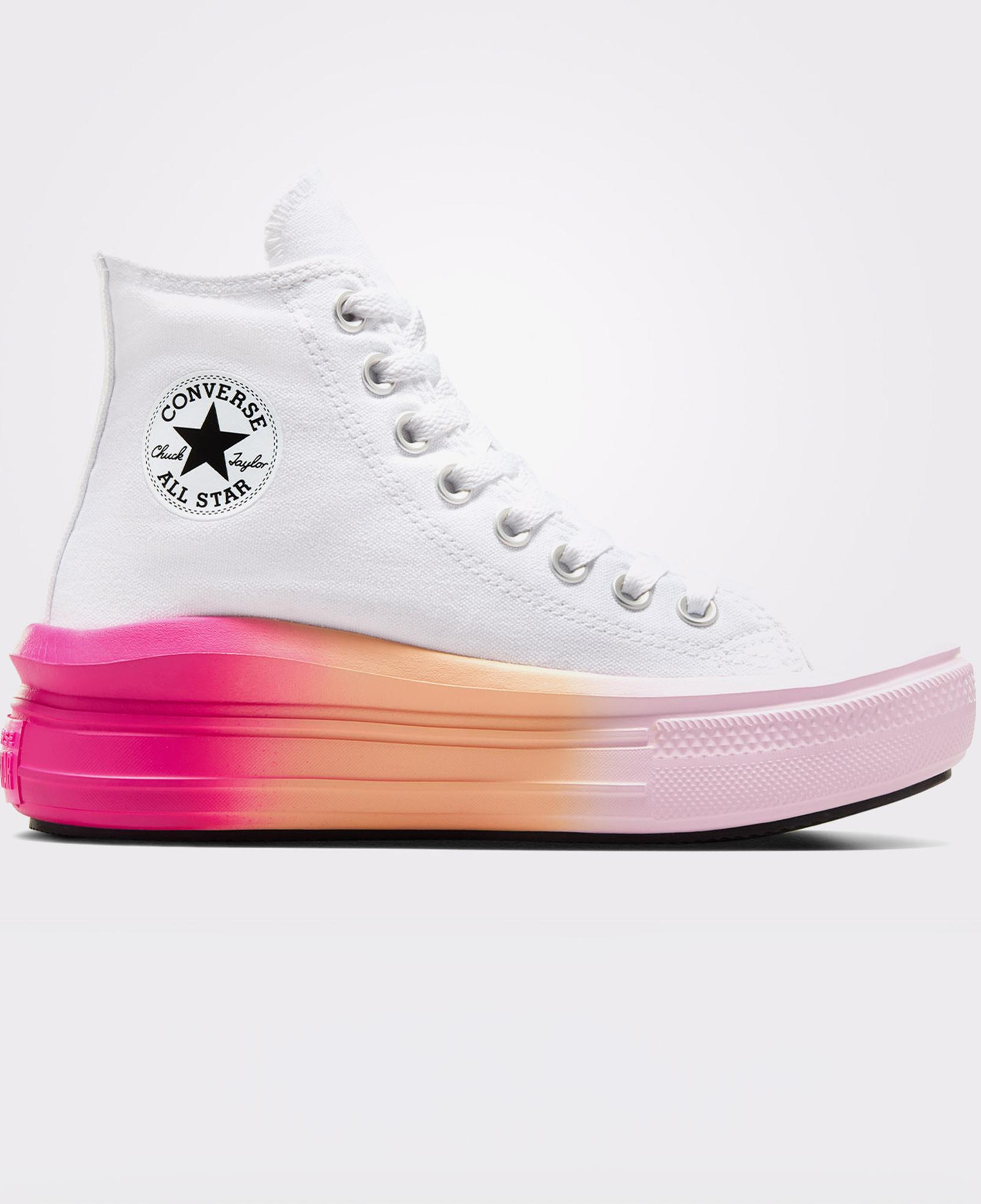 Converse Chuck Taylor All Star Move Genç Beyaz Platform Sneaker