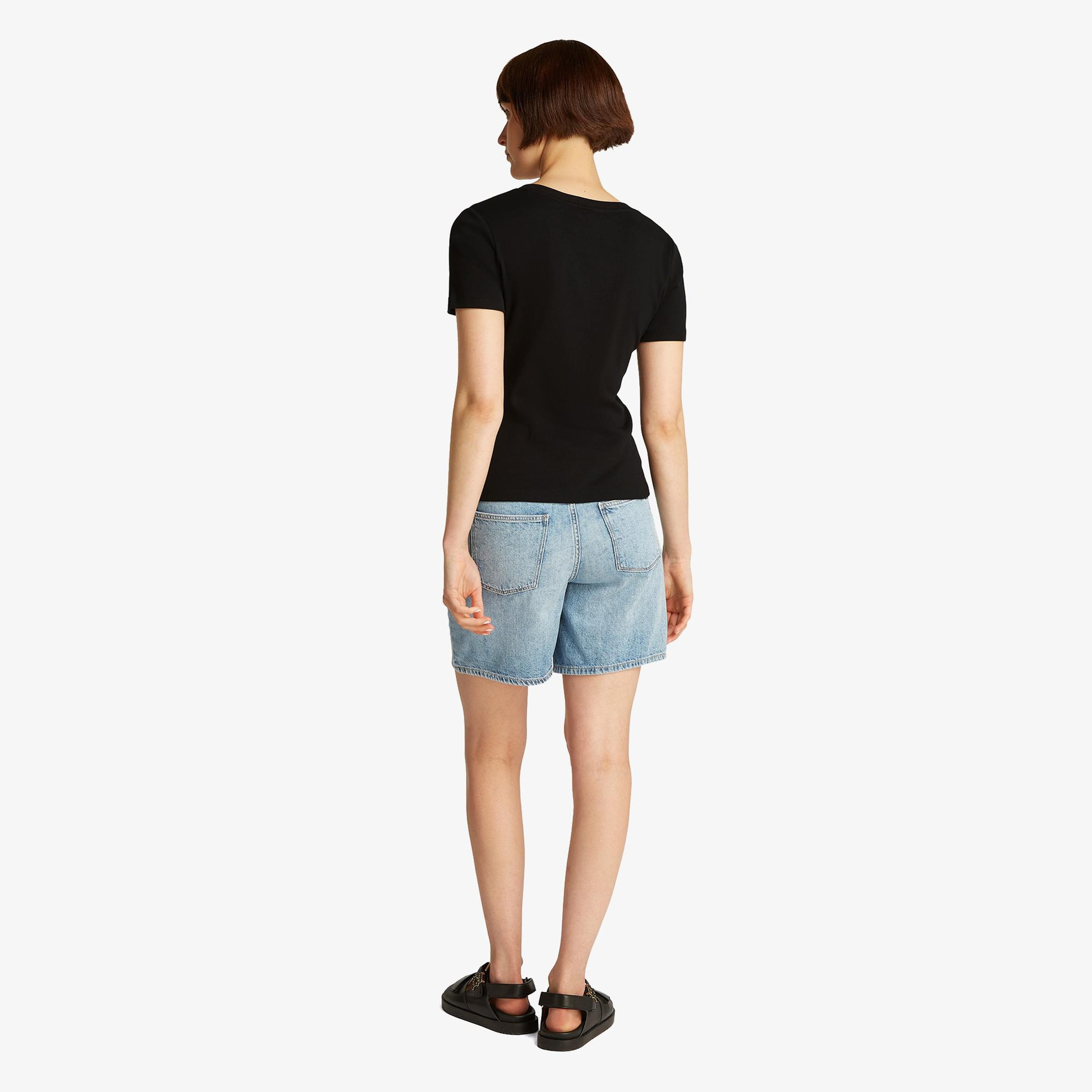 Tommy Hilfiger Nos Kadın Siyah T-Shirt