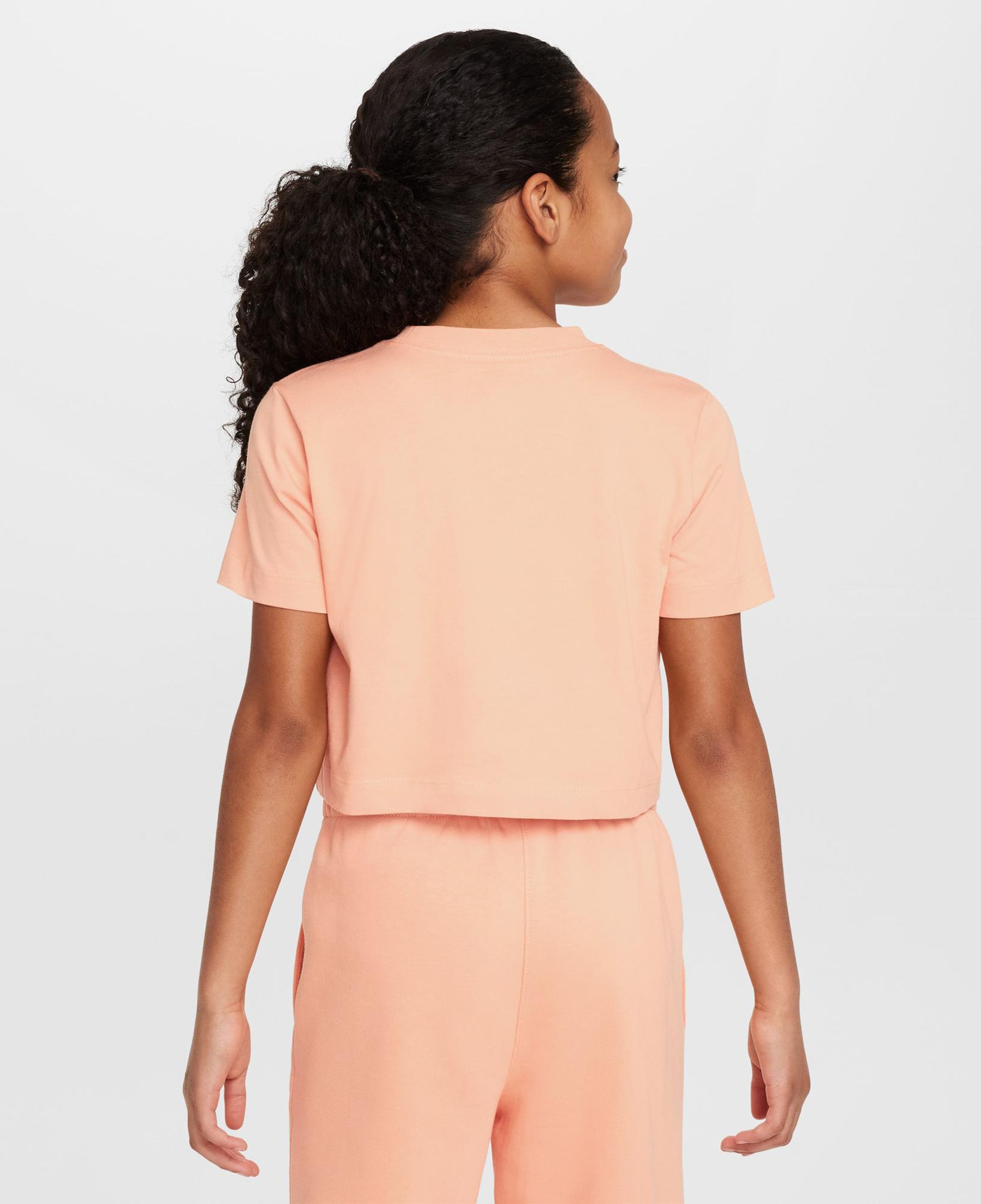 Nike Sportswear Futura Çocuk Turuncu Crop T-Shirt
