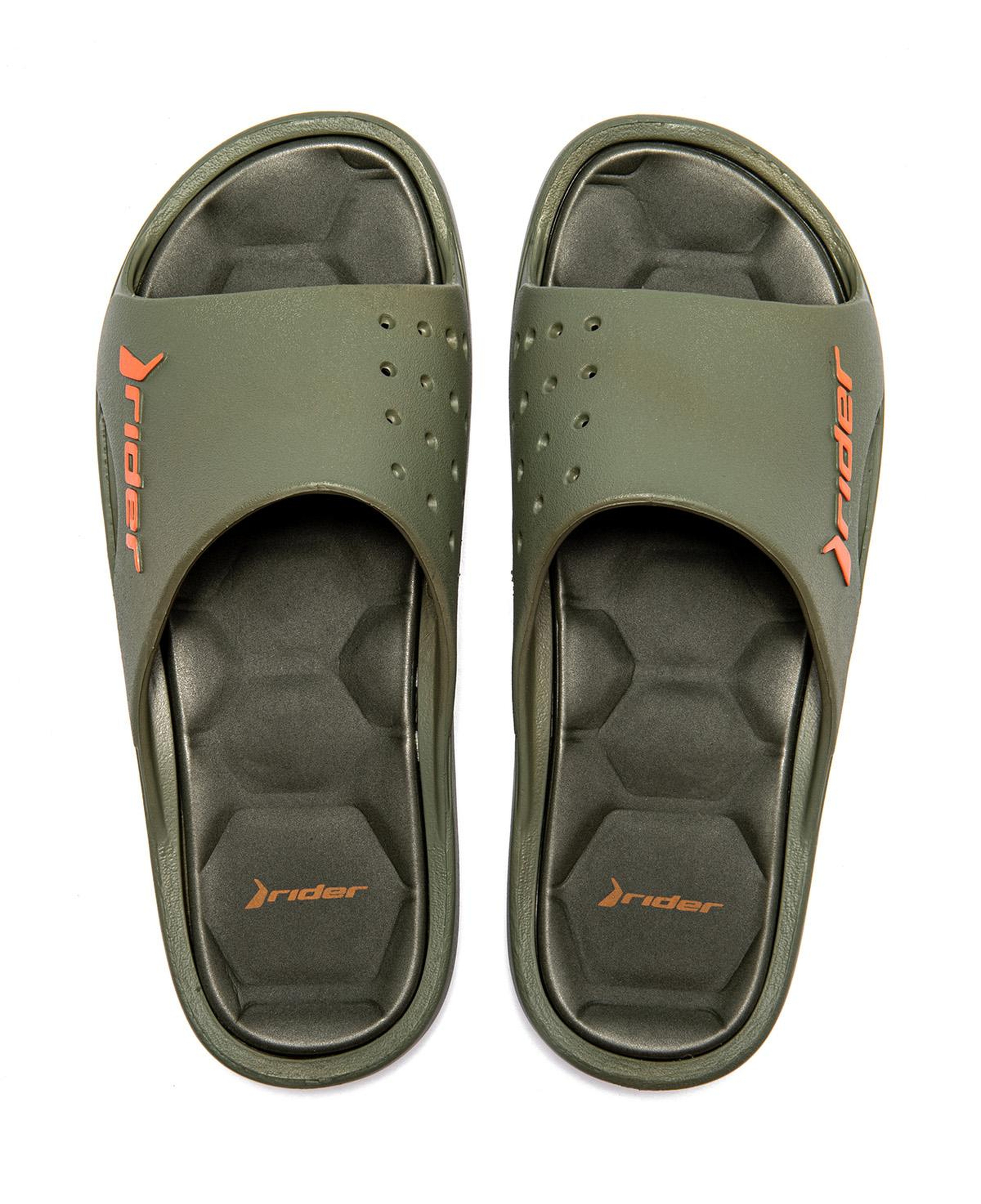 Bay Erkek Terlik Yeşil-Turuncu 39/46