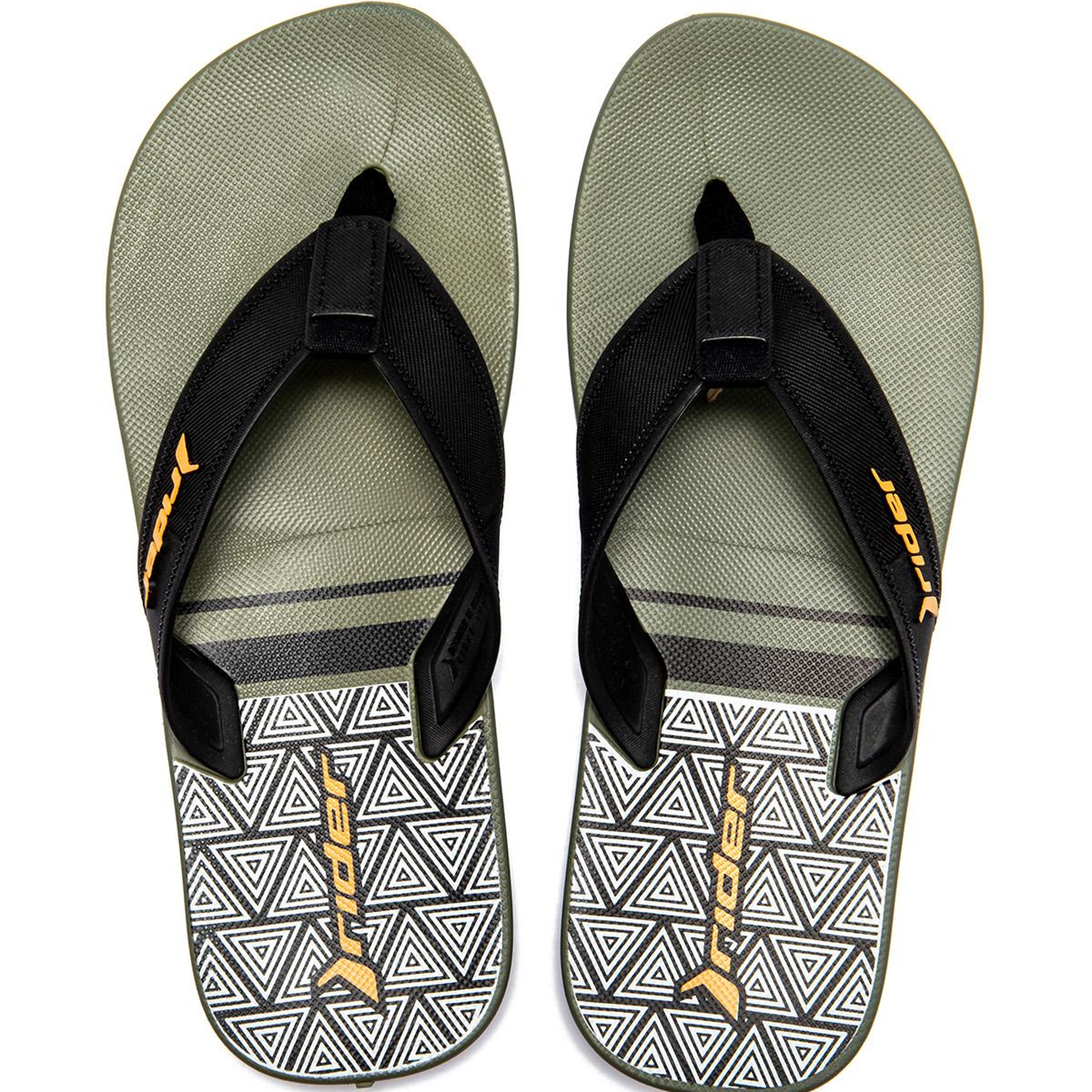 Impulse Graphics Erkek Parmak Arası Terlik Yeşil-Siyah 39/46