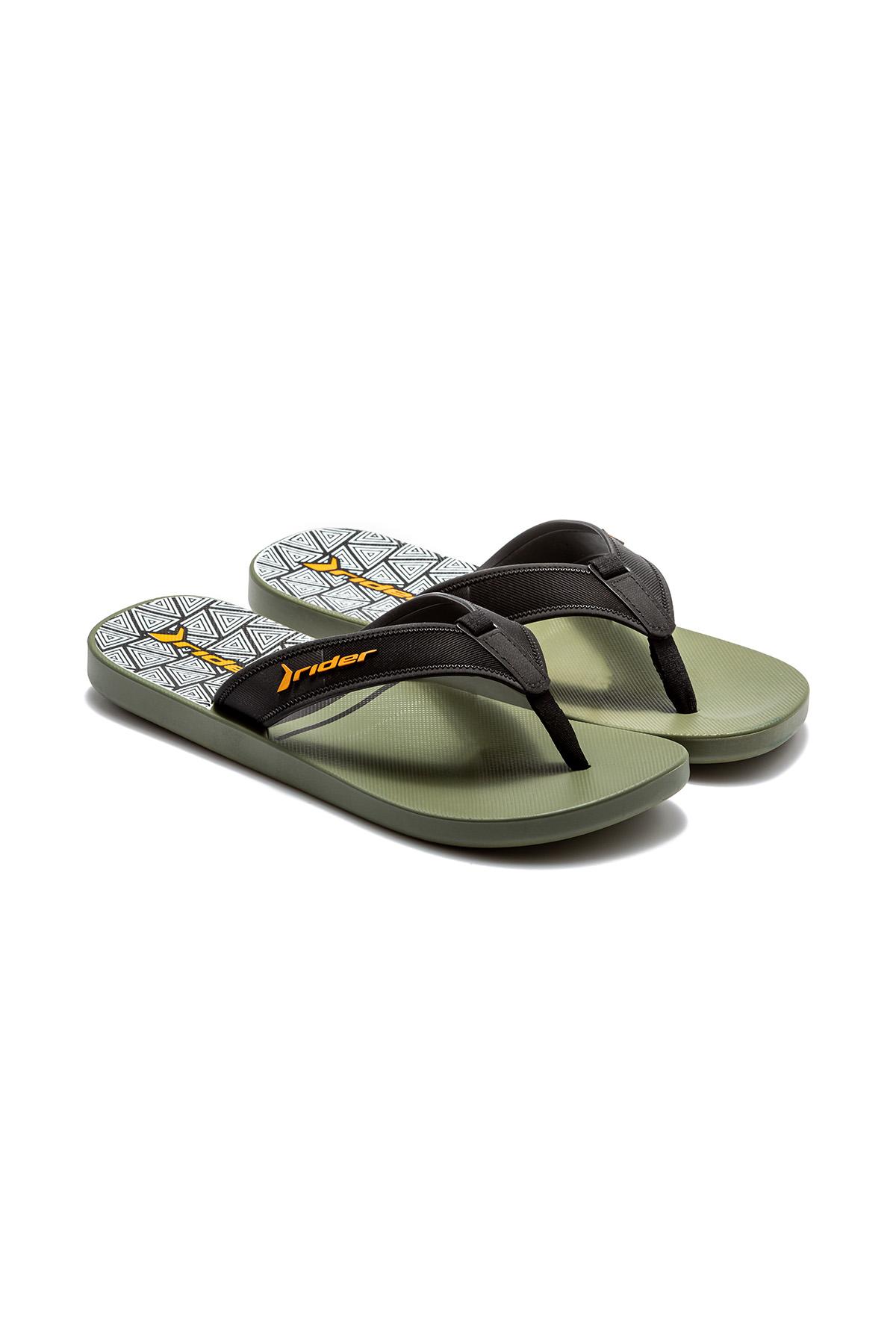 Impulse Graphics Erkek Parmak Arası Terlik Yeşil-Siyah 39/46