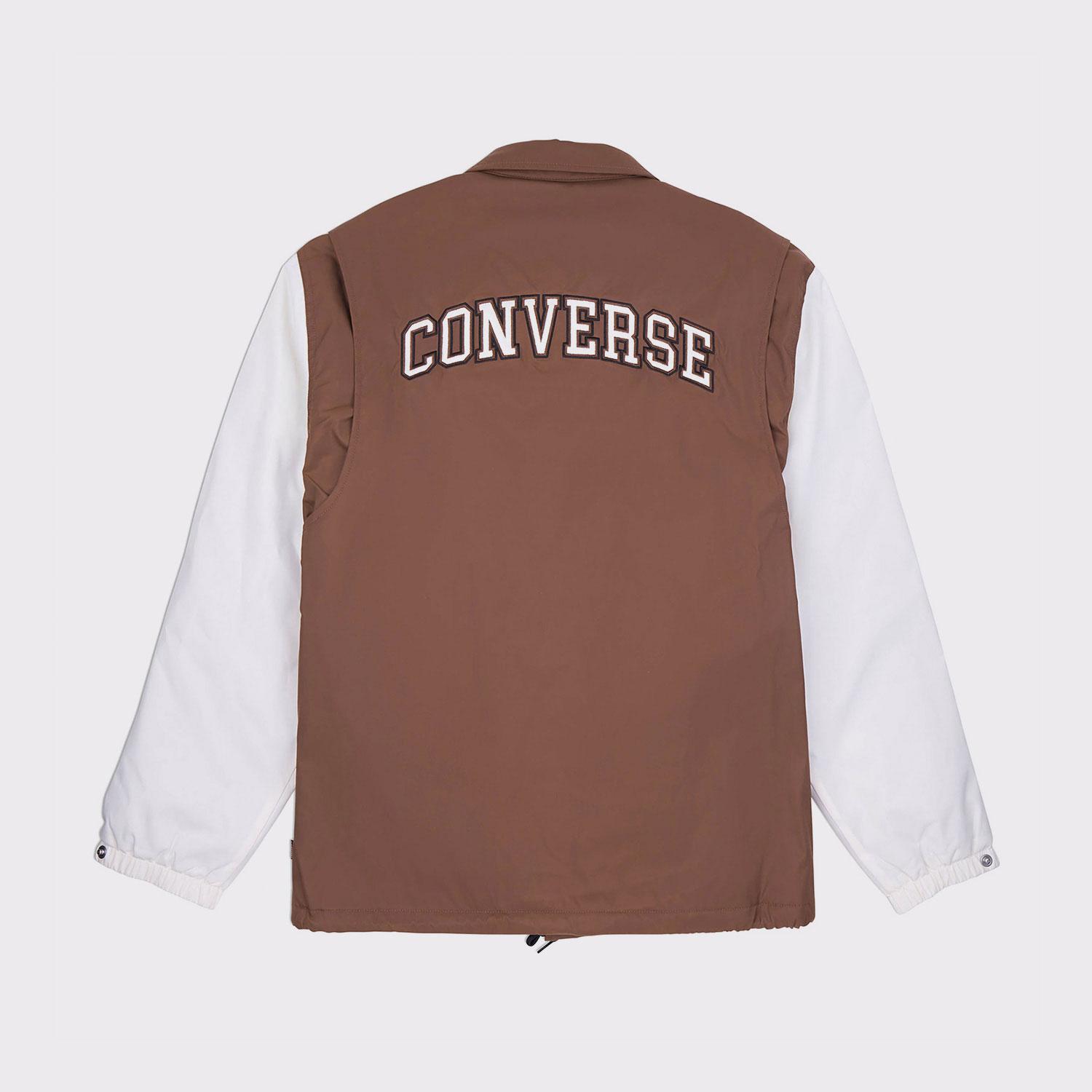 Converse Erkek Renk Bloklu Kahverengi Yağmurluk