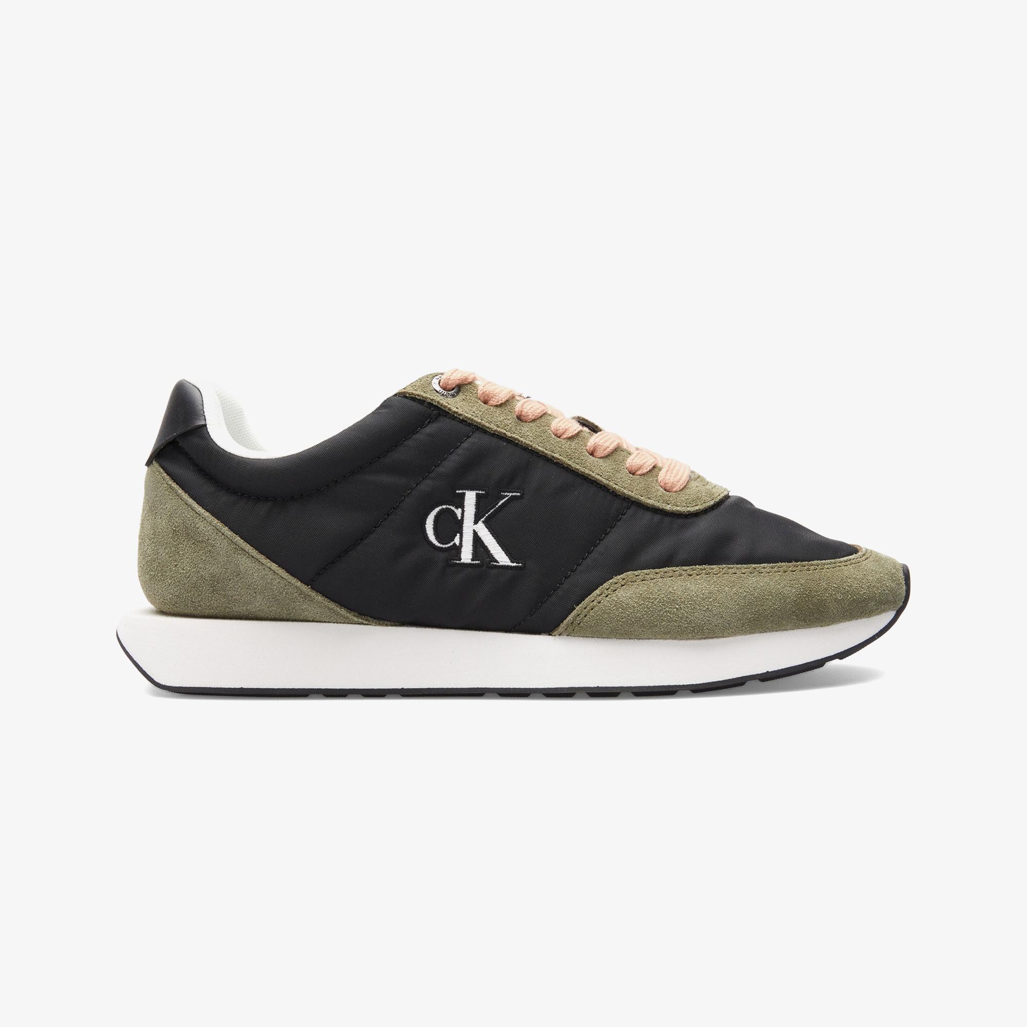 Calvin Klein Retro Runner Lace Up  Kadın Siyah Sneaker