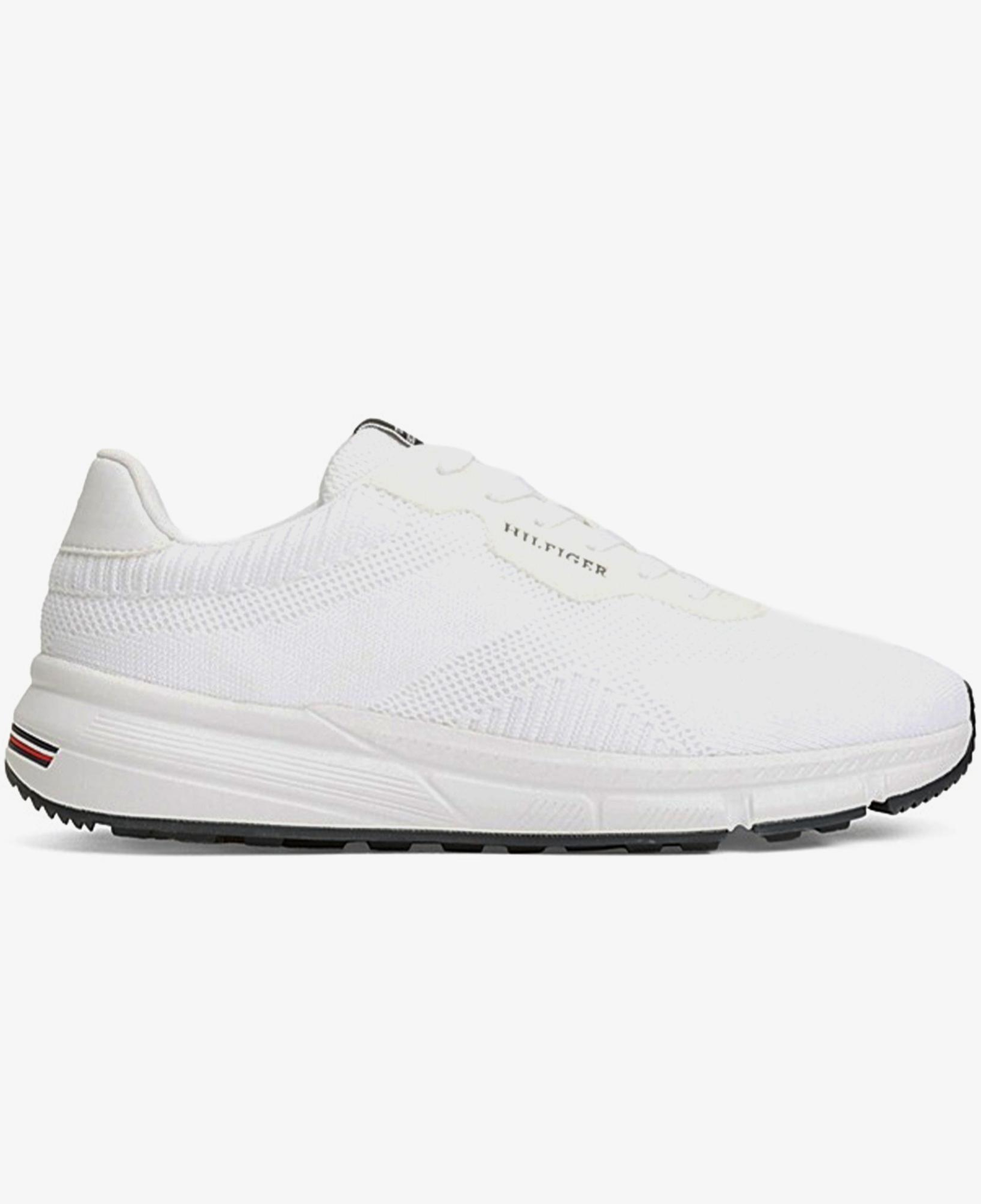 Tommy Hilfiger Lightweight Rwb Knit Erkek Beyaz Sneaker