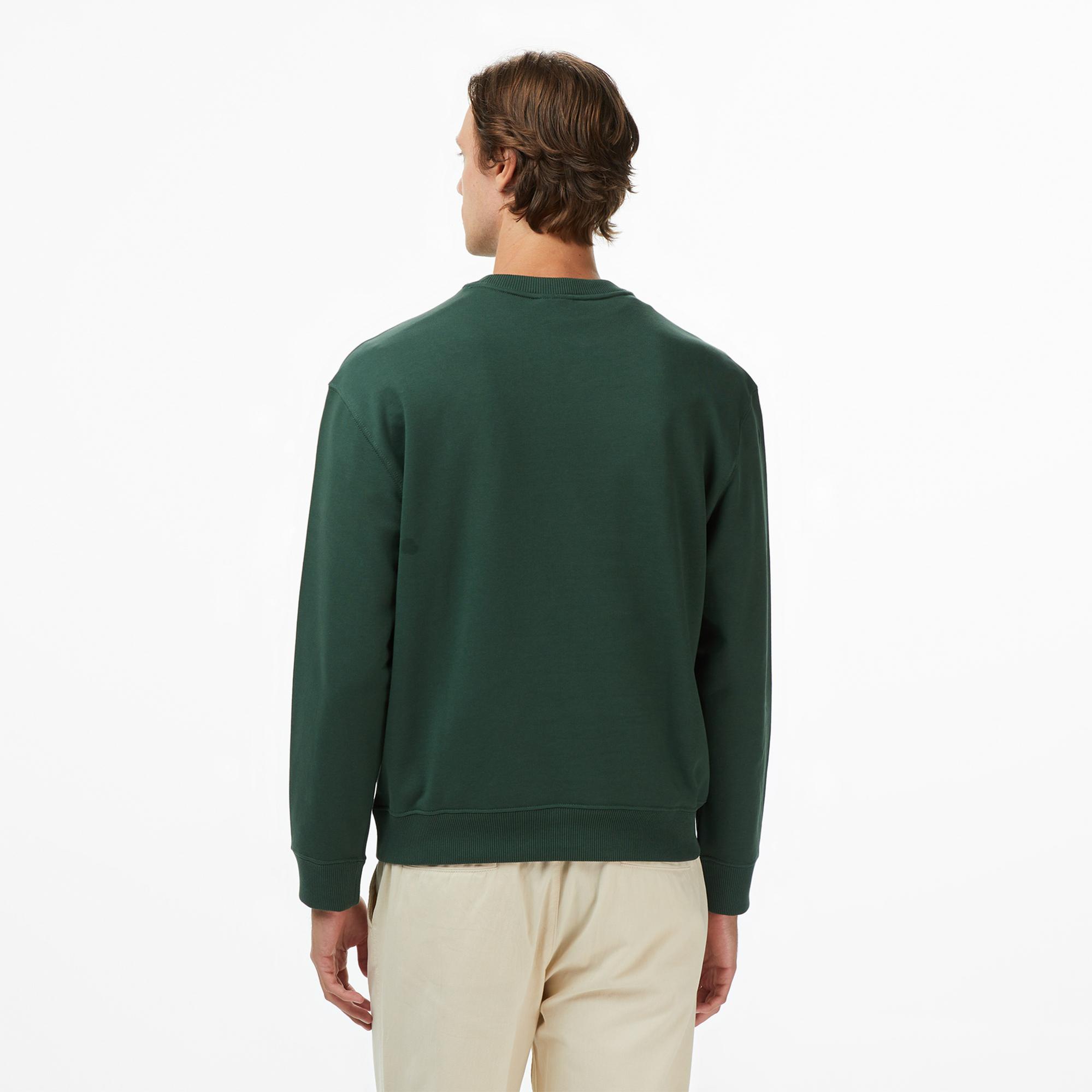 Calvin Klein Terry Calvin Bold Graphic Erkek Yeşil Sweatshirt