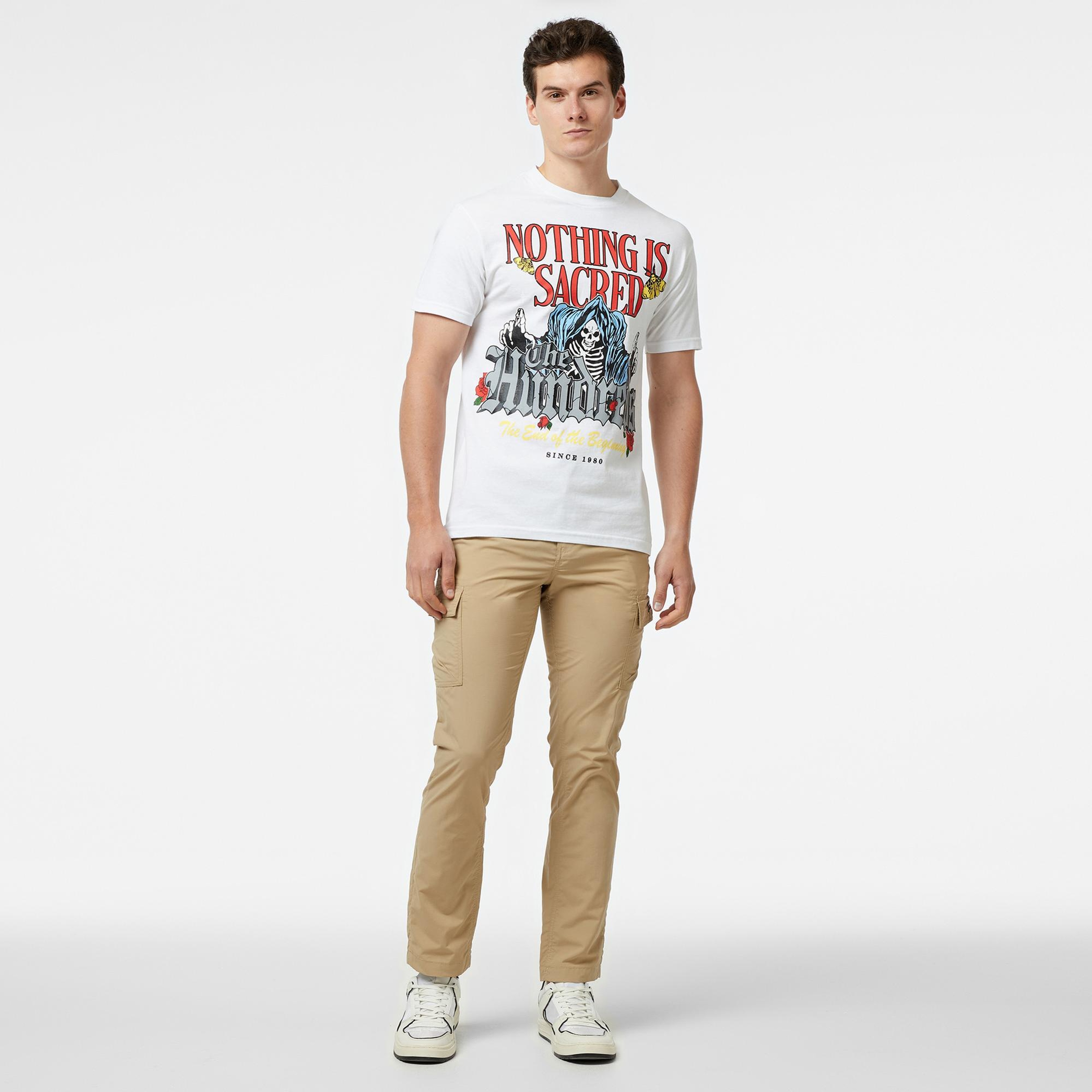 The Hundreds Sacred Beginnings Erkek Beyaz T-Shirt