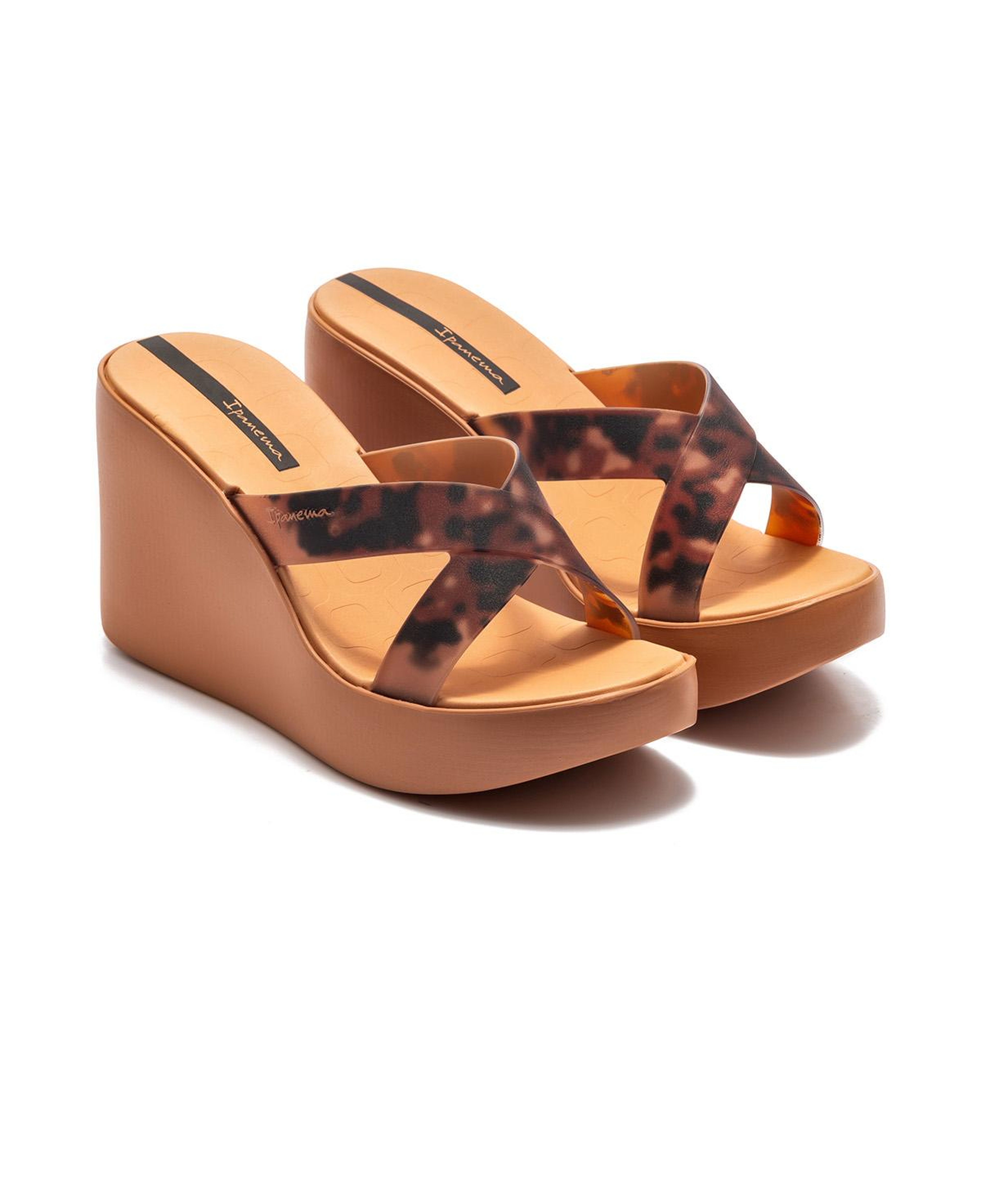 High Fashion Slide Topuklu Kadın Terlik Kahverengi 35/40