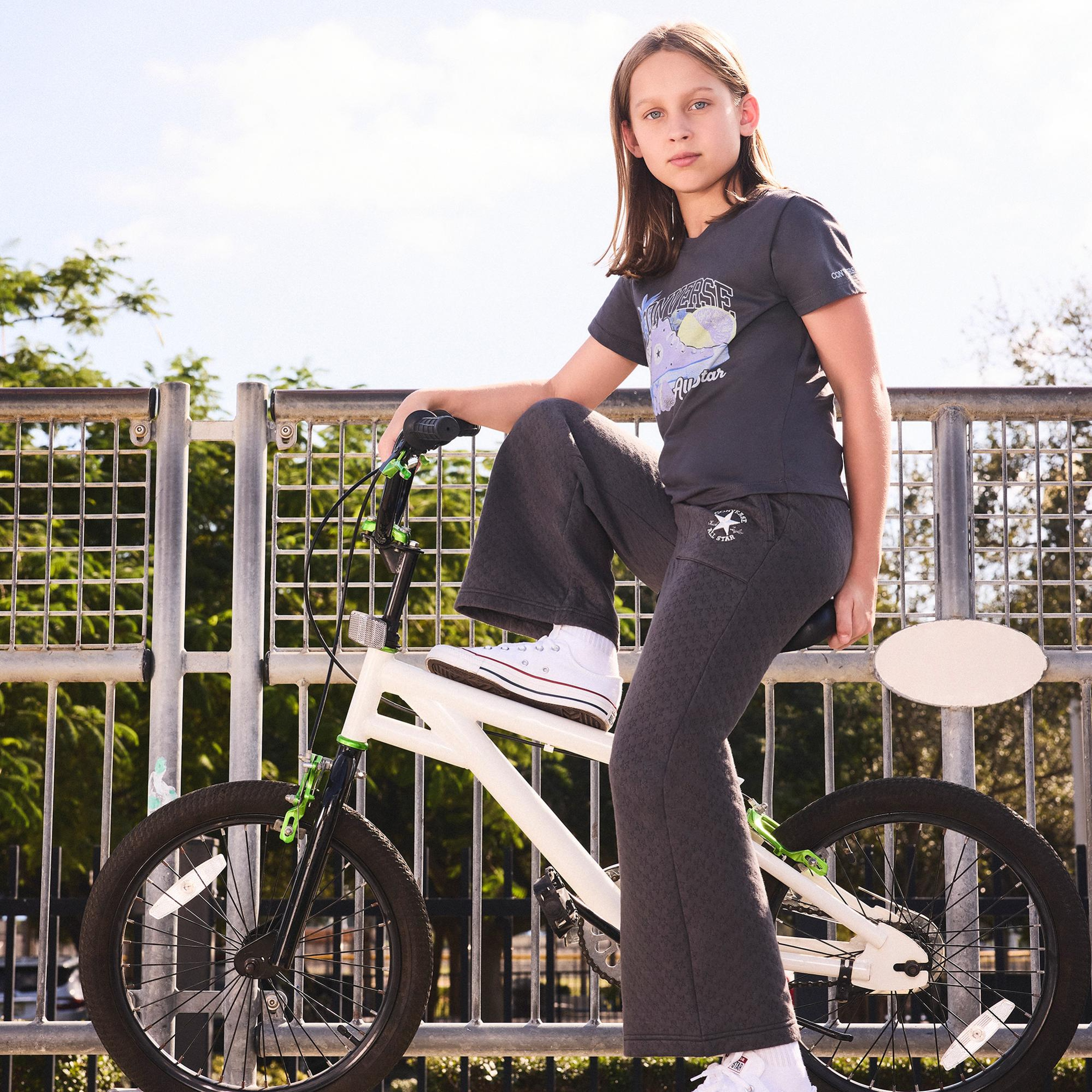 Converse Star Pointelle Çocuk Siyah Eşofman Altı