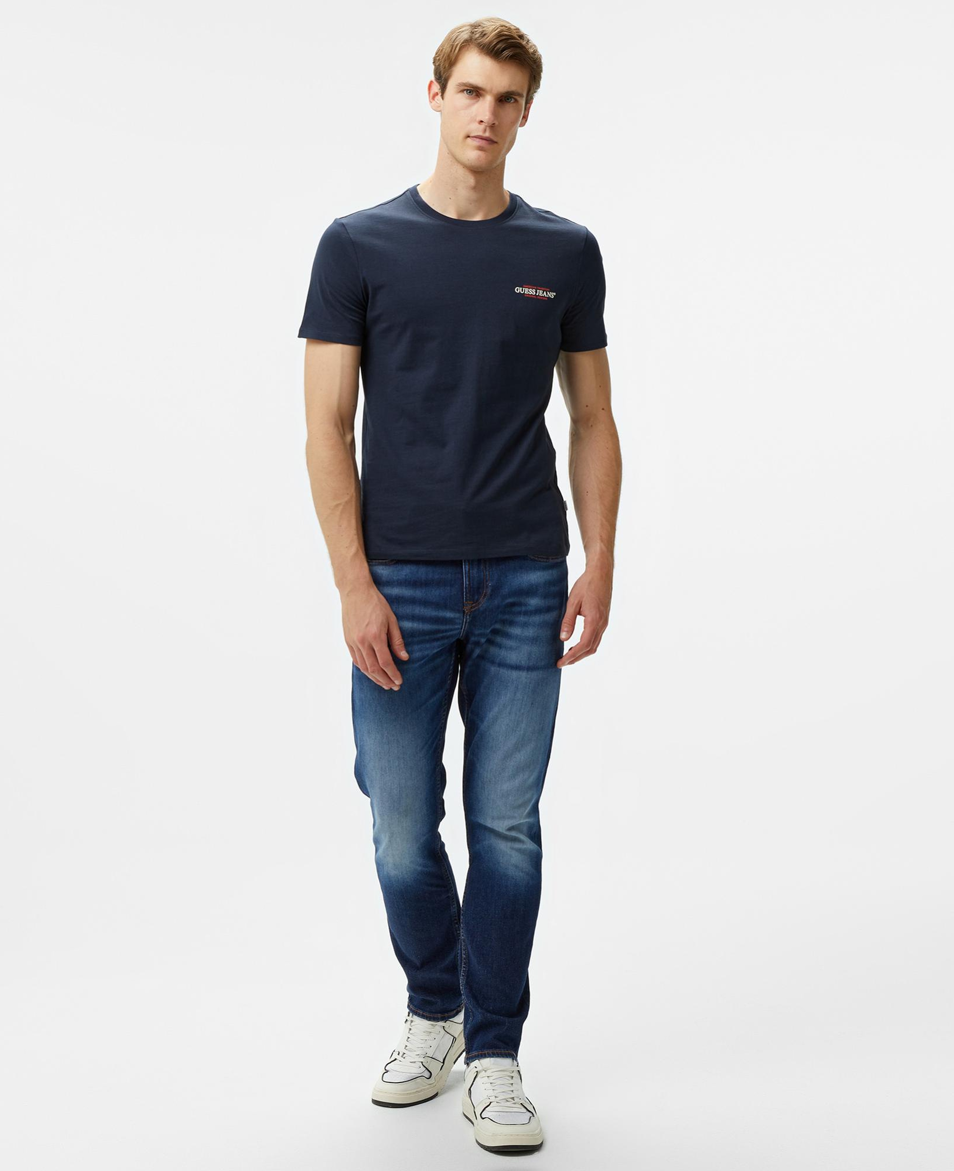 Guess Slim America Organic Cotton Erkek Lacivert T-Shirt