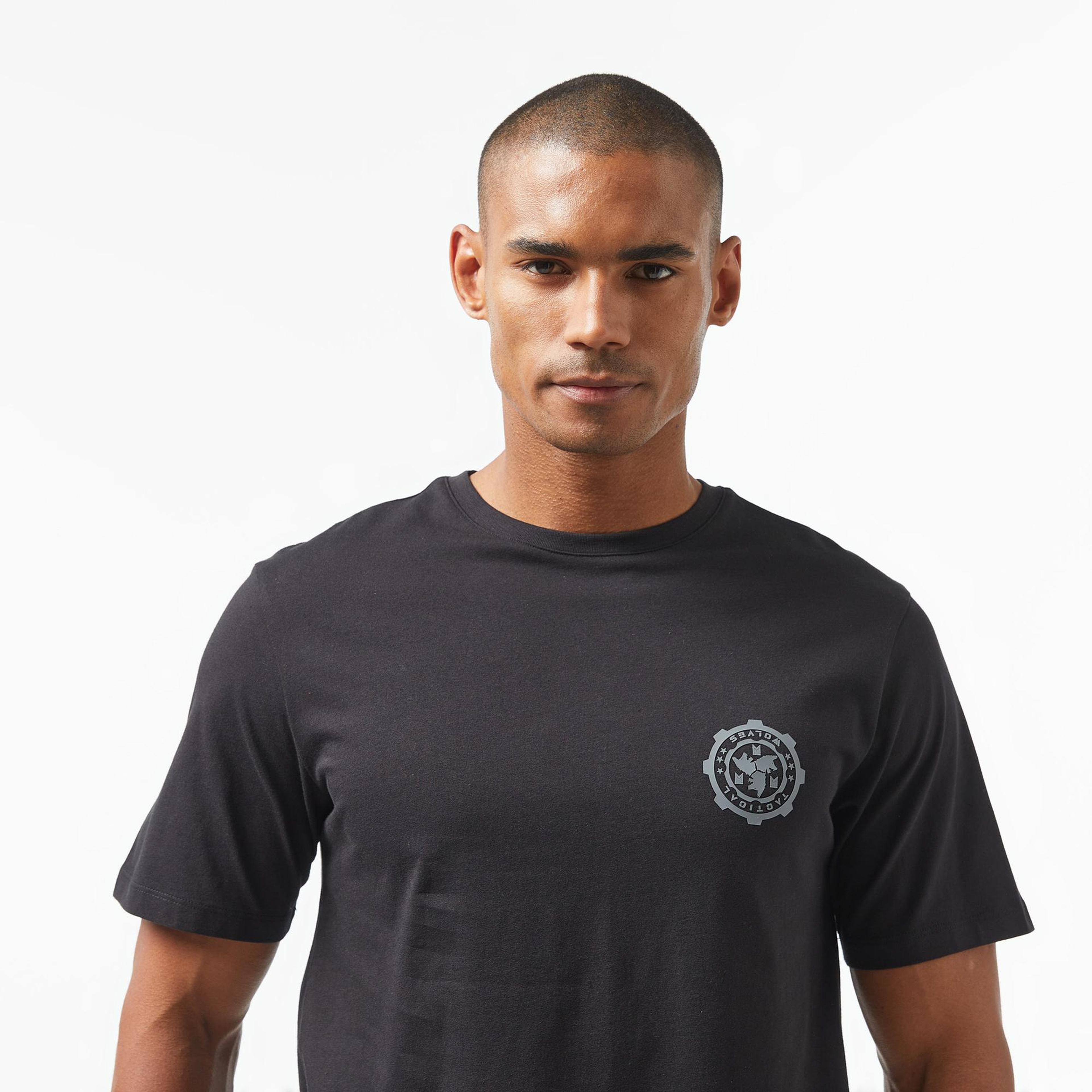 Tactical Wolves Classic Erkek Siyah T-Shirt