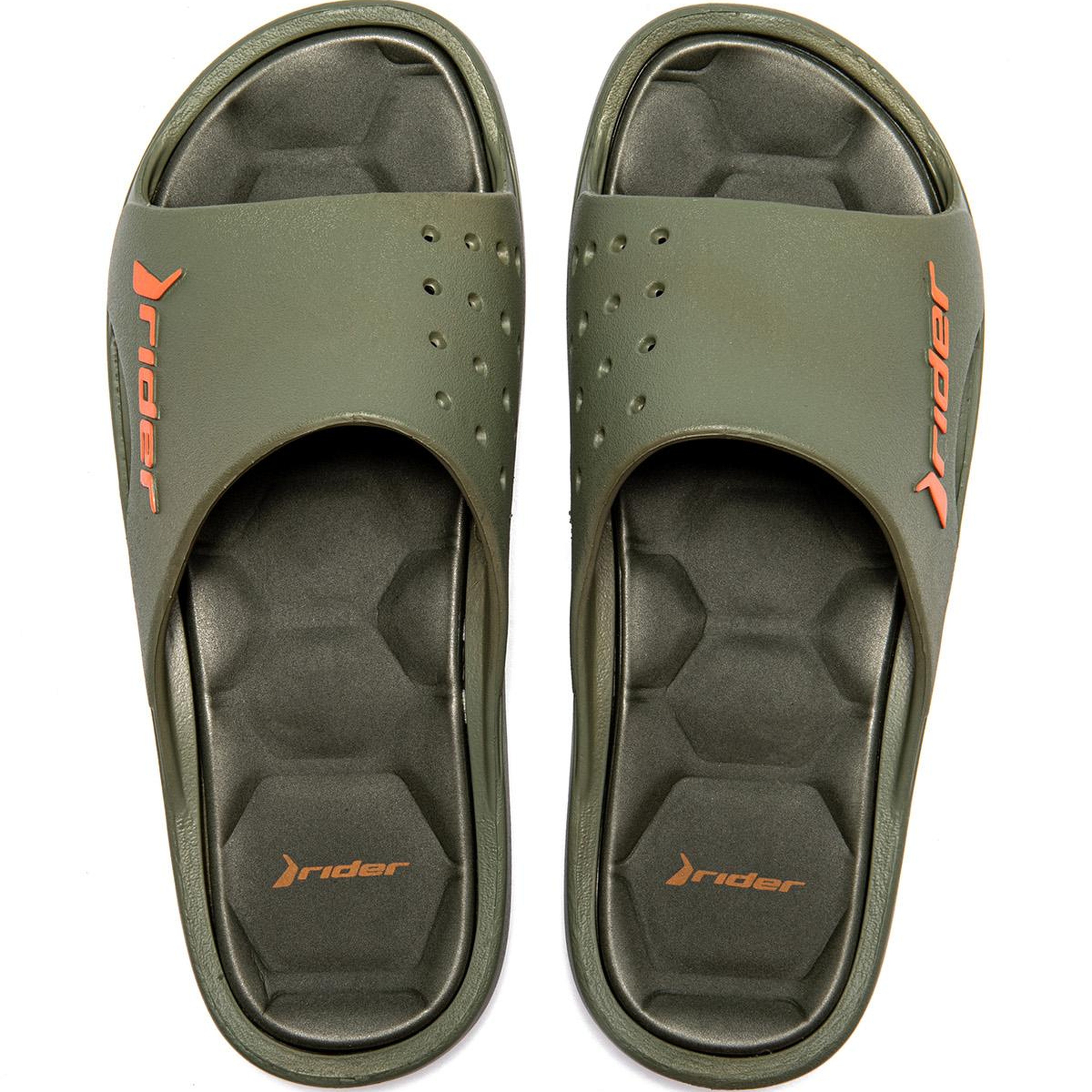 Bay Erkek Terlik Yeşil-Turuncu 39/46