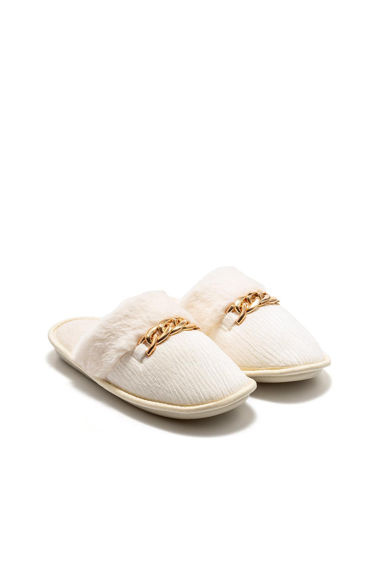 Nora Kadın Ev Terliği Krem 36/41