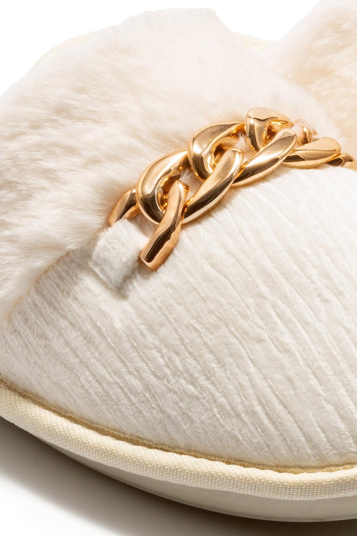 Nora Kadın Ev Terliği Krem 36/41