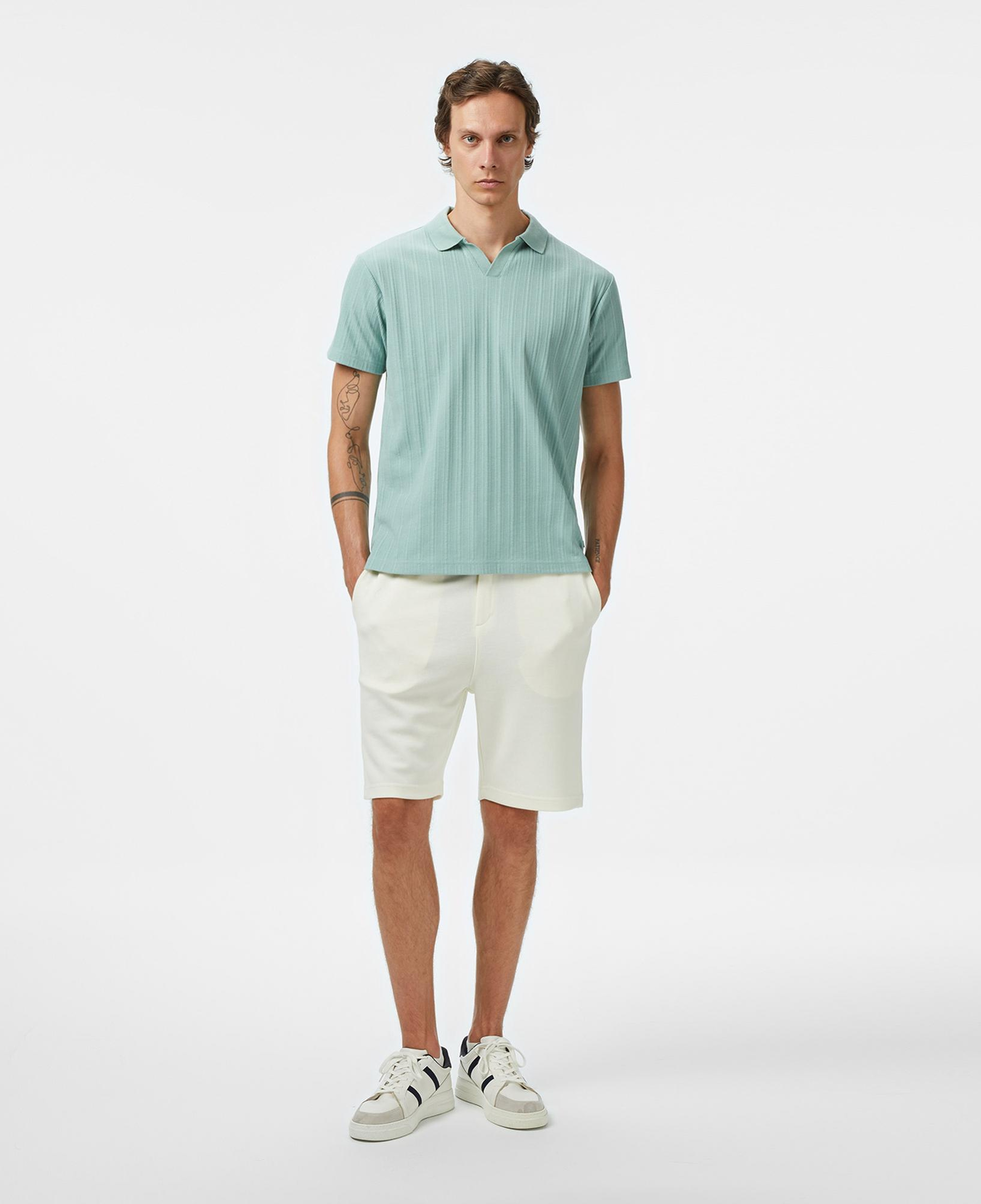 Nautica Erkek Yeşil Classic Fit Polo Yaka T-Shirt