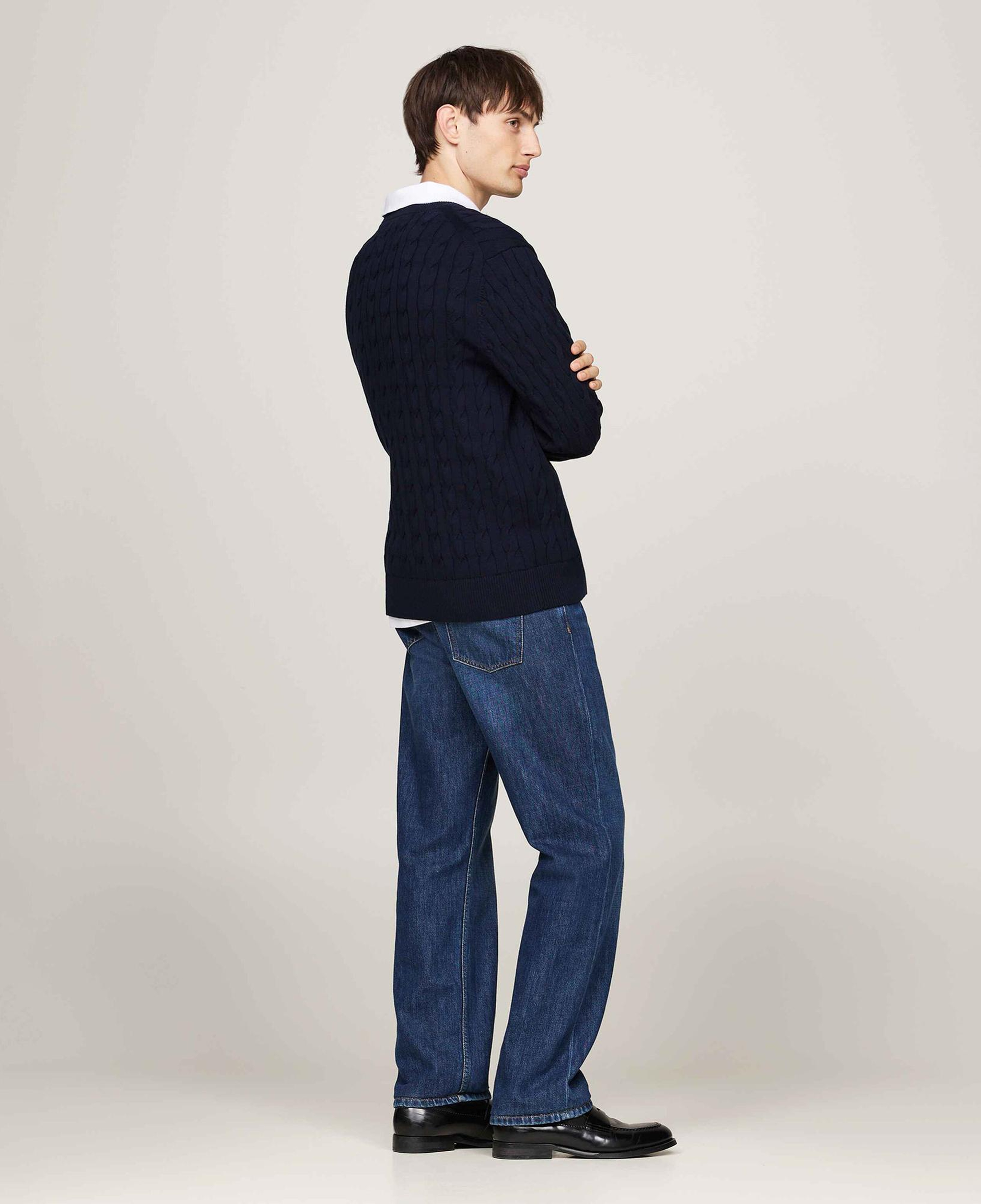 Tommy Hilfiger Erkek Triko Lacivert Kazak