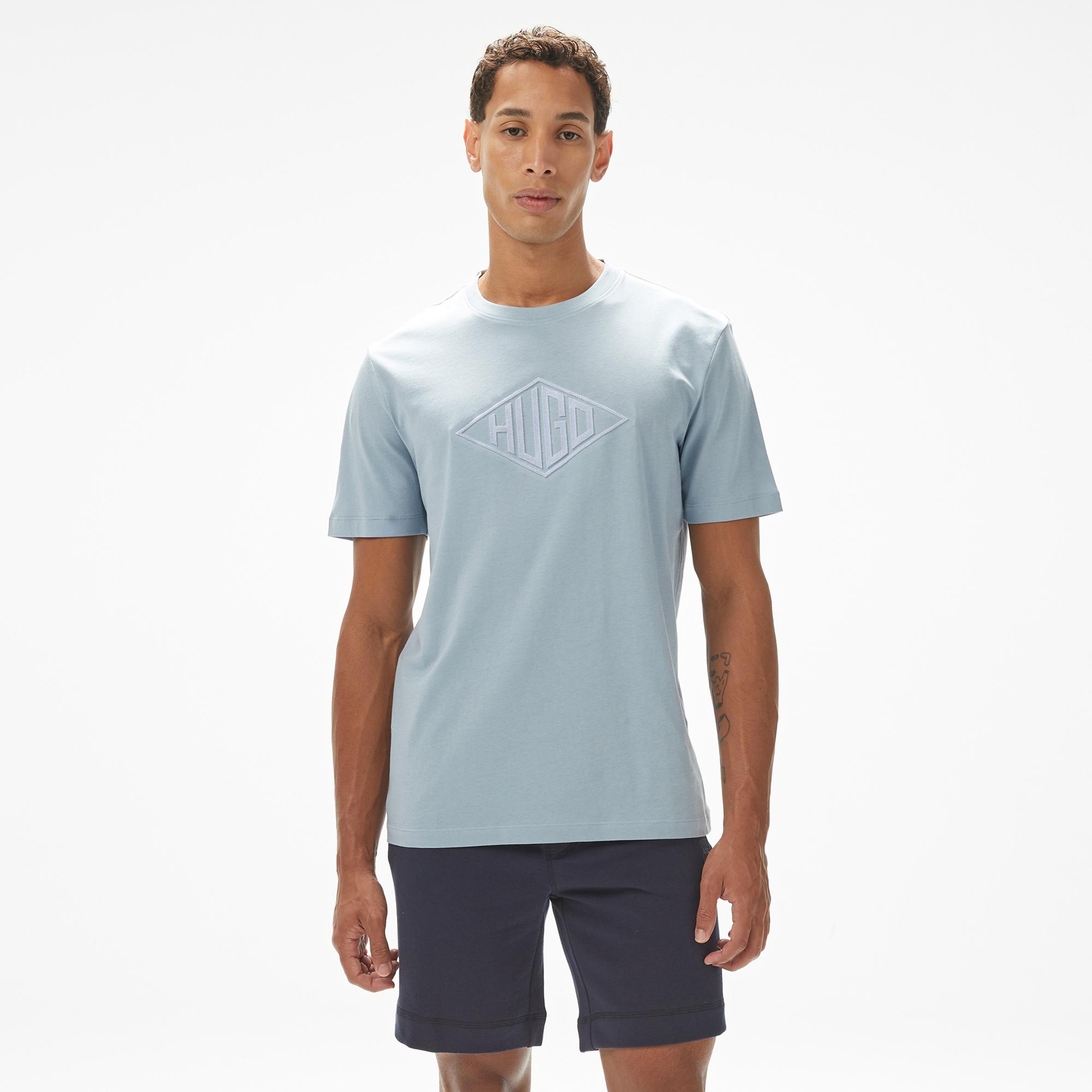 Hugo Dalendi Erkek Mavi T-Shirt