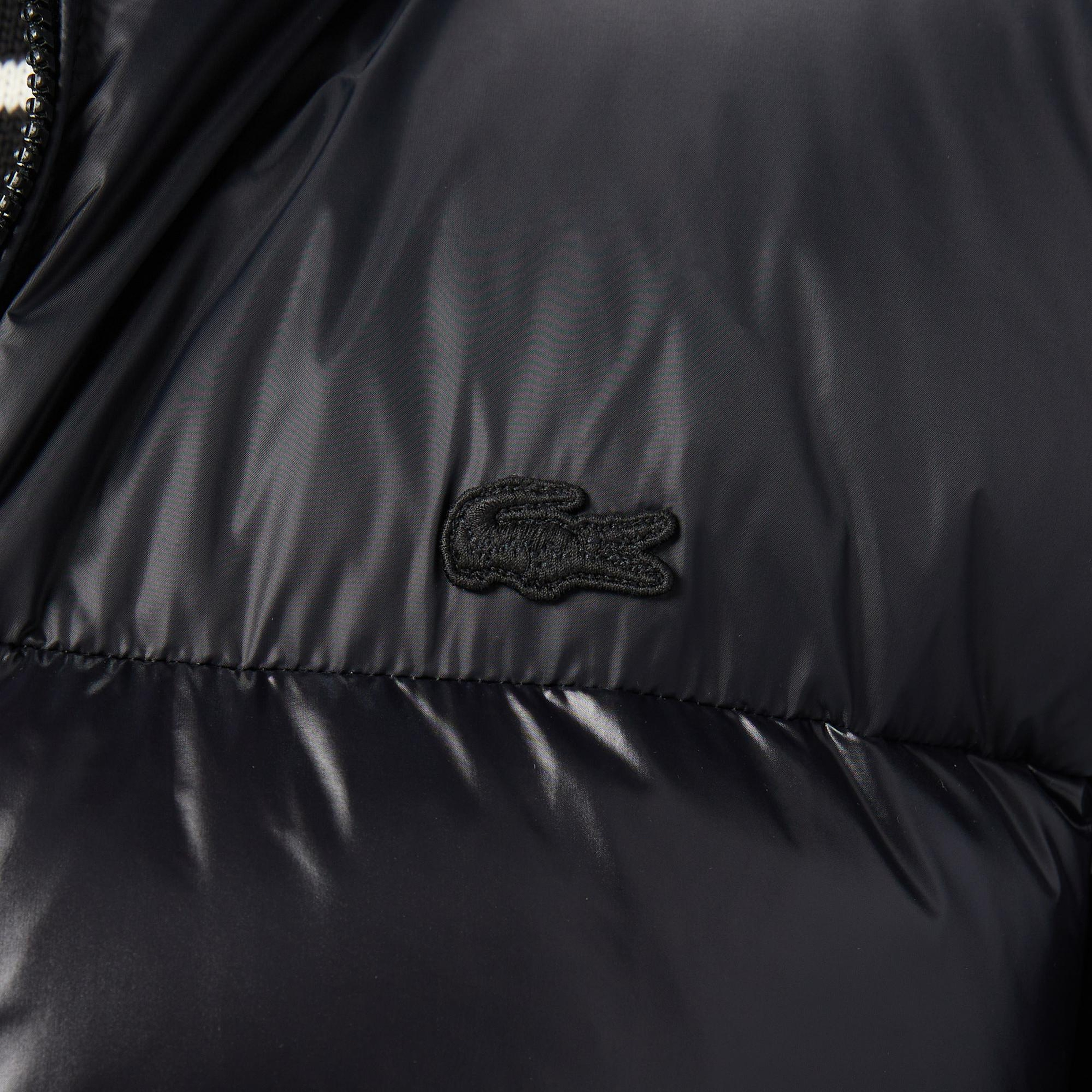 Lacoste Erkek Kapüşonlu Siyah Mont