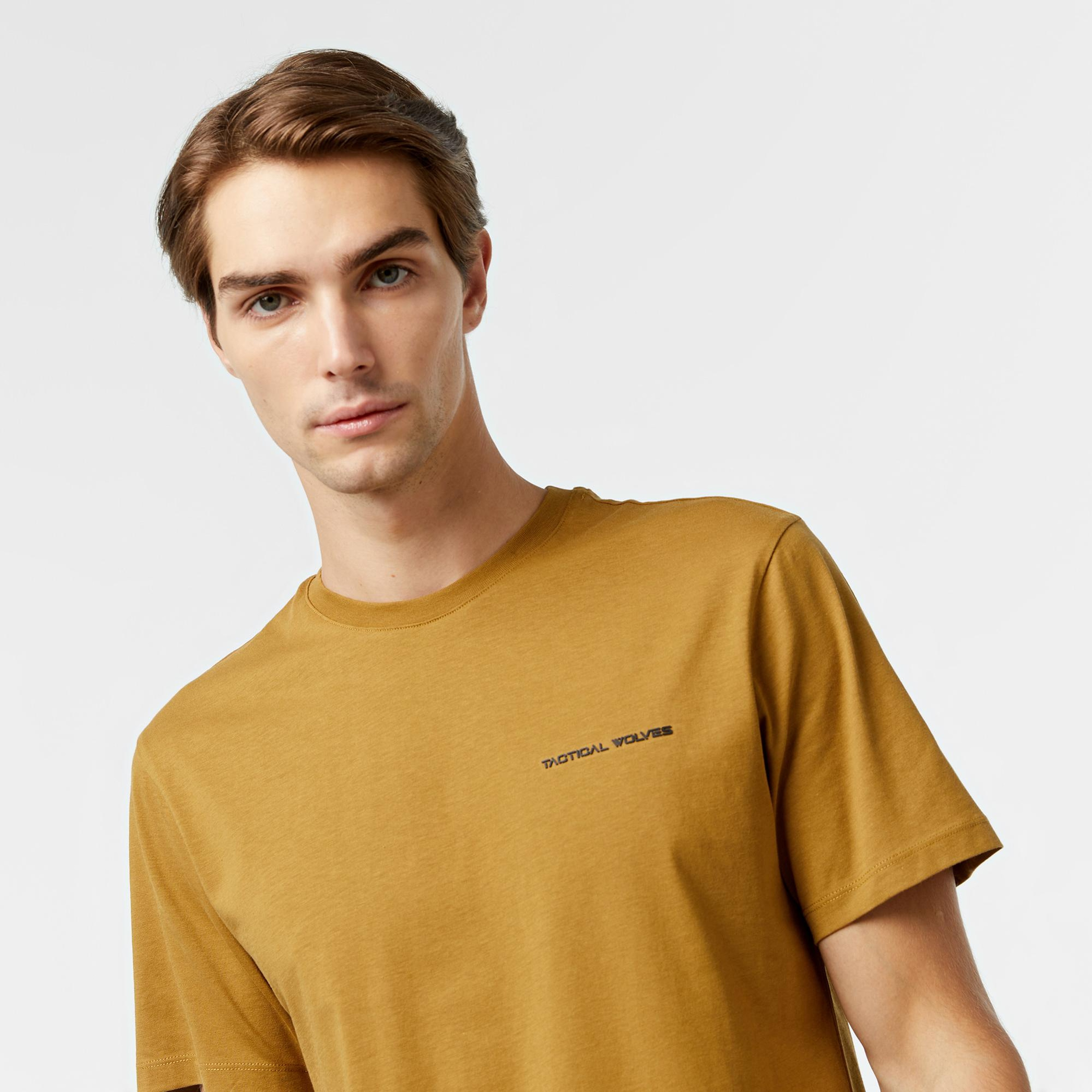 Tactical Wolves Classic Erkek Bej T-Shirt