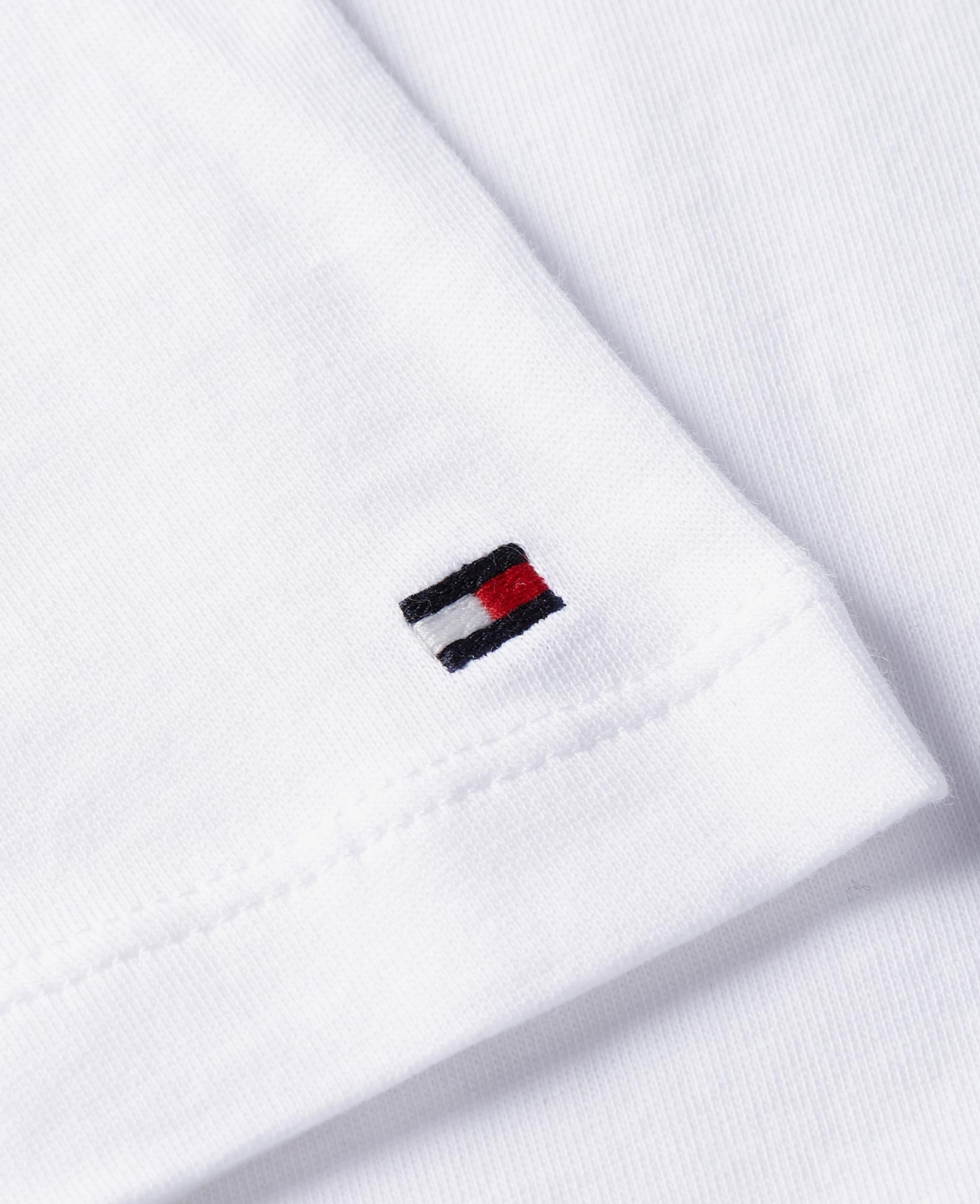 Tommy Hilfiger Corp Logo Kadın Beyaz Crop T-Shirt