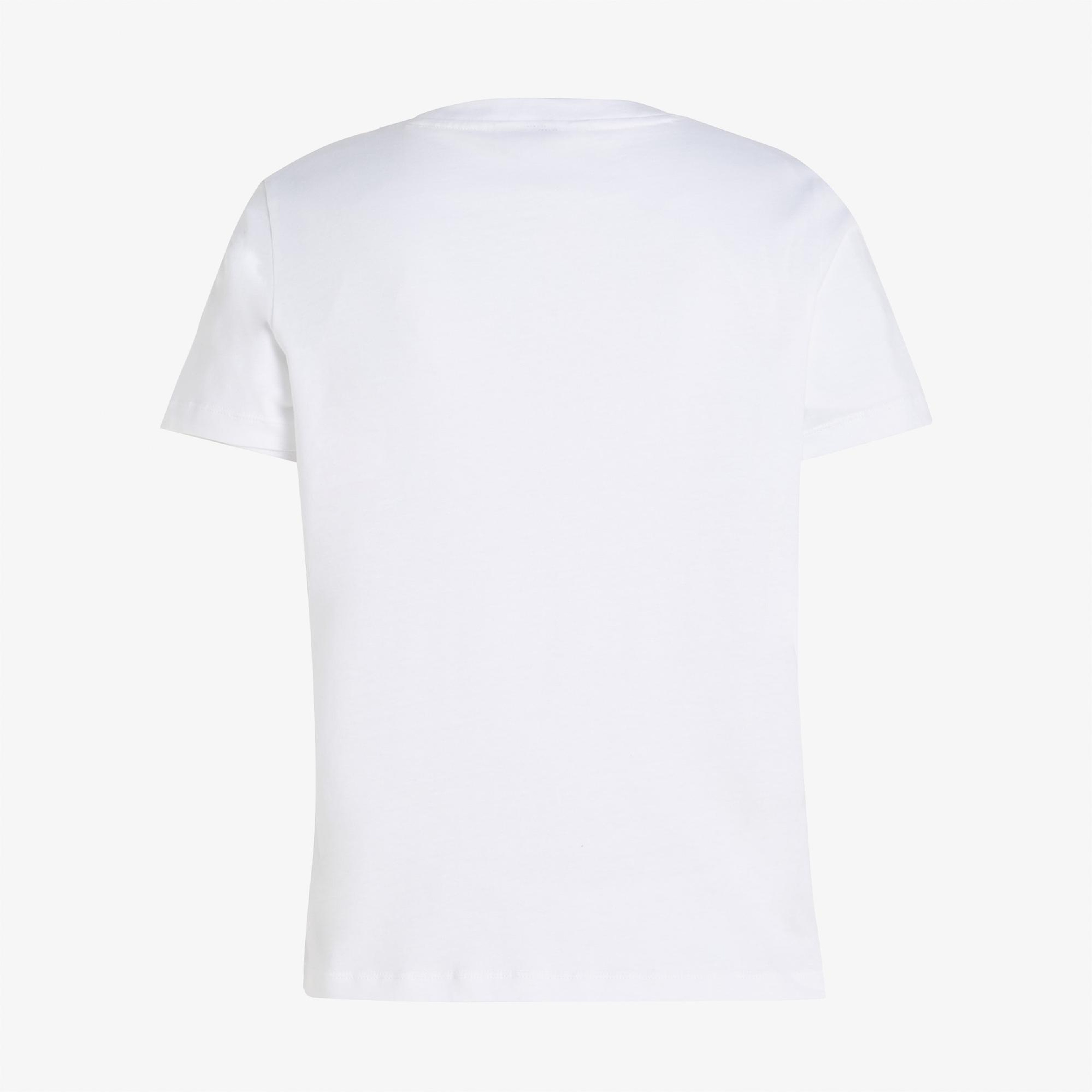 Tommy Hilfiger Corp Logo Kadın Beyaz Crop T-Shirt