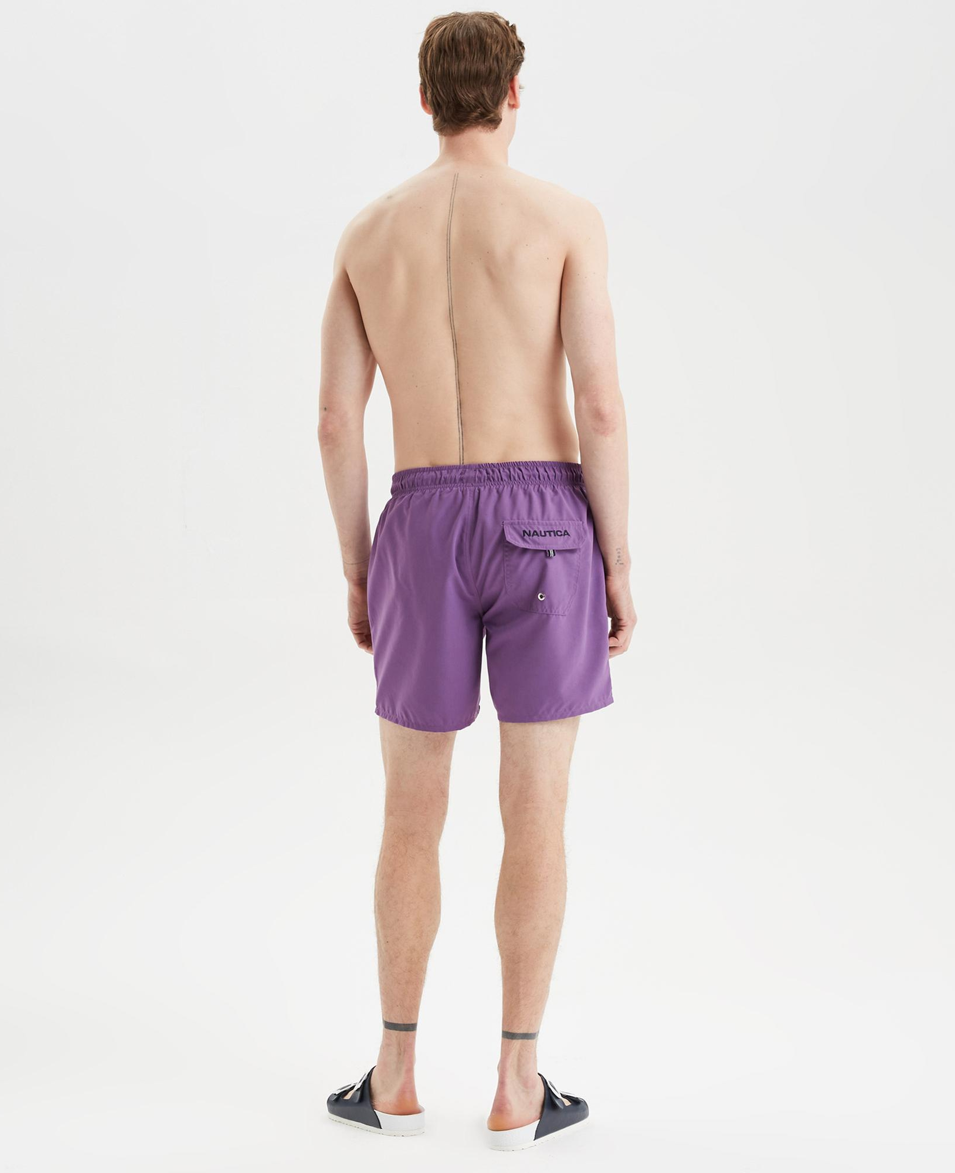 Nautica Erkek Mor Regular Fit Deniz Şortu