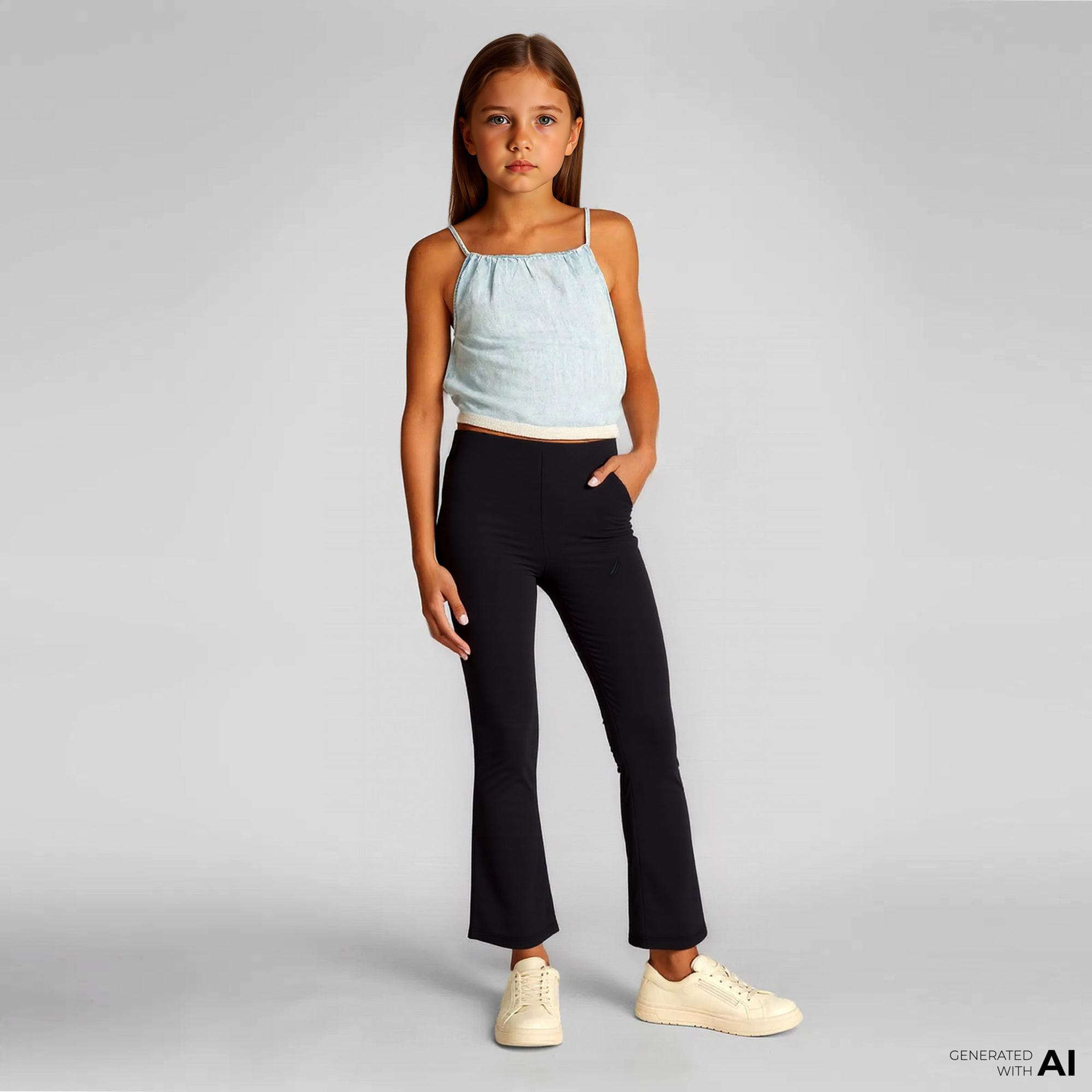 Nautica Kız Çocuk Siyah Tayt