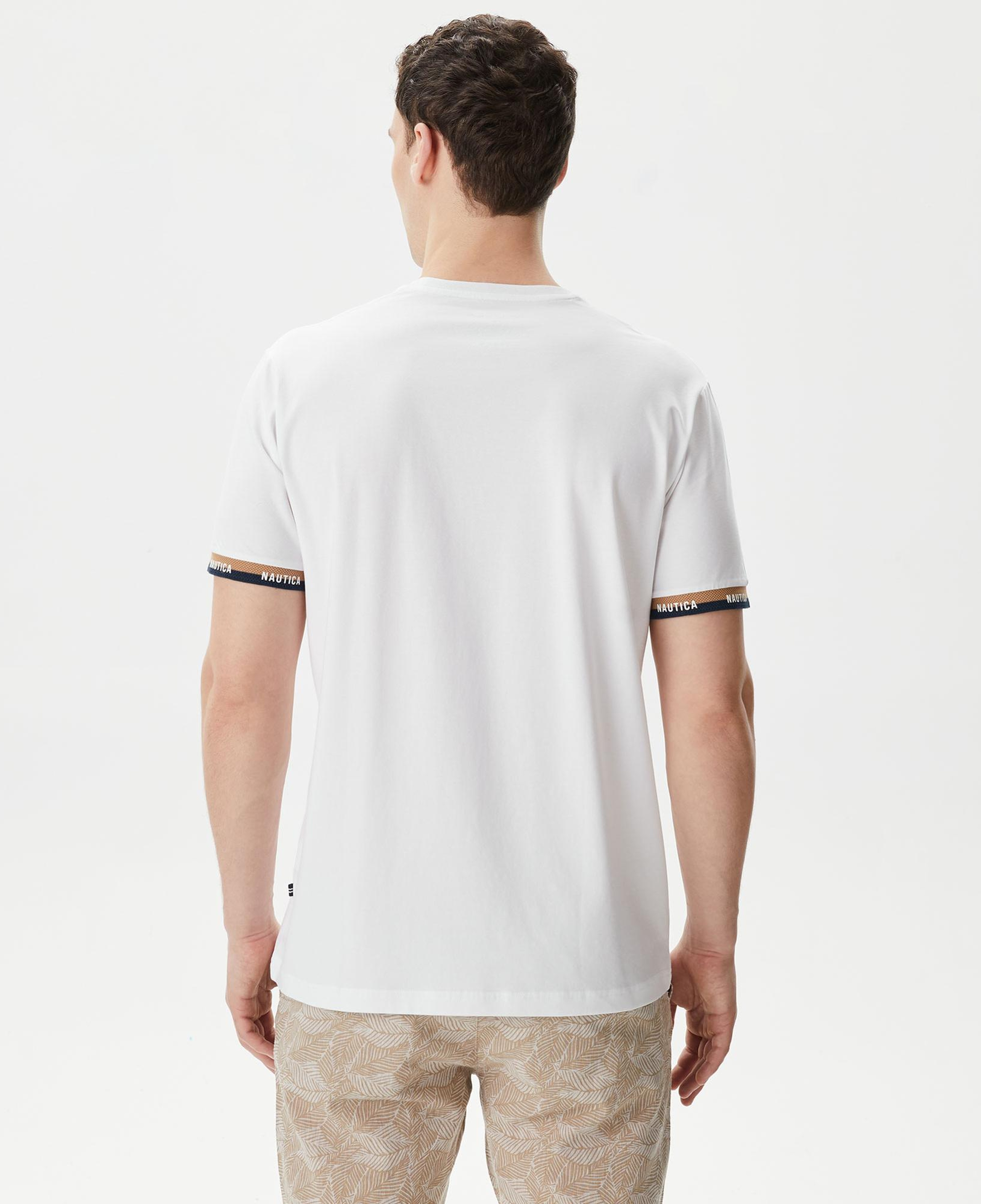 Nautica Erkek Beyaz Standart Fit T-Shirt