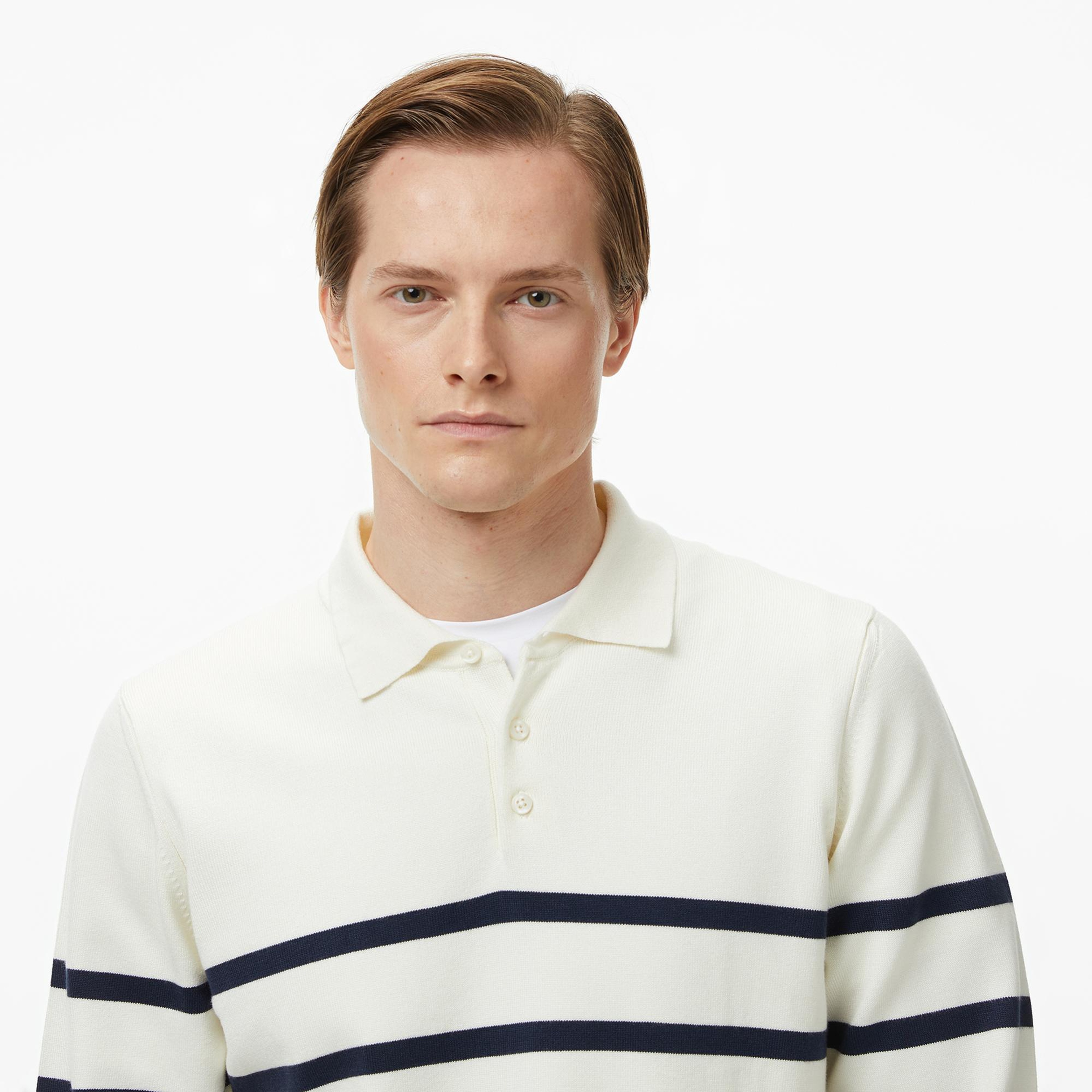 Nautica Erkek Krem Rengi Regular Fit Kazak