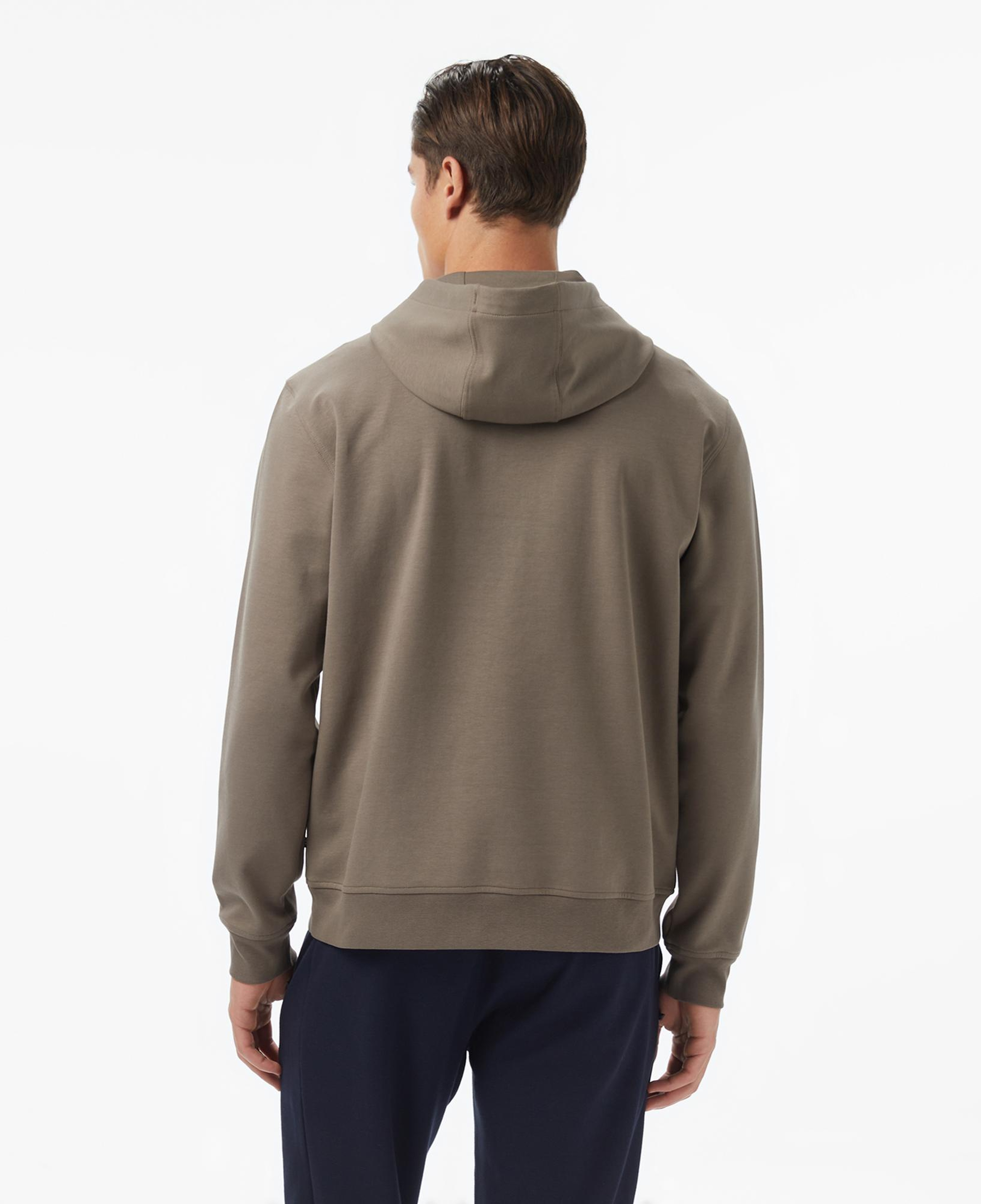 Nautica Erkek Kahverengi Classic Fit Kapüşonlu Sweatshirt