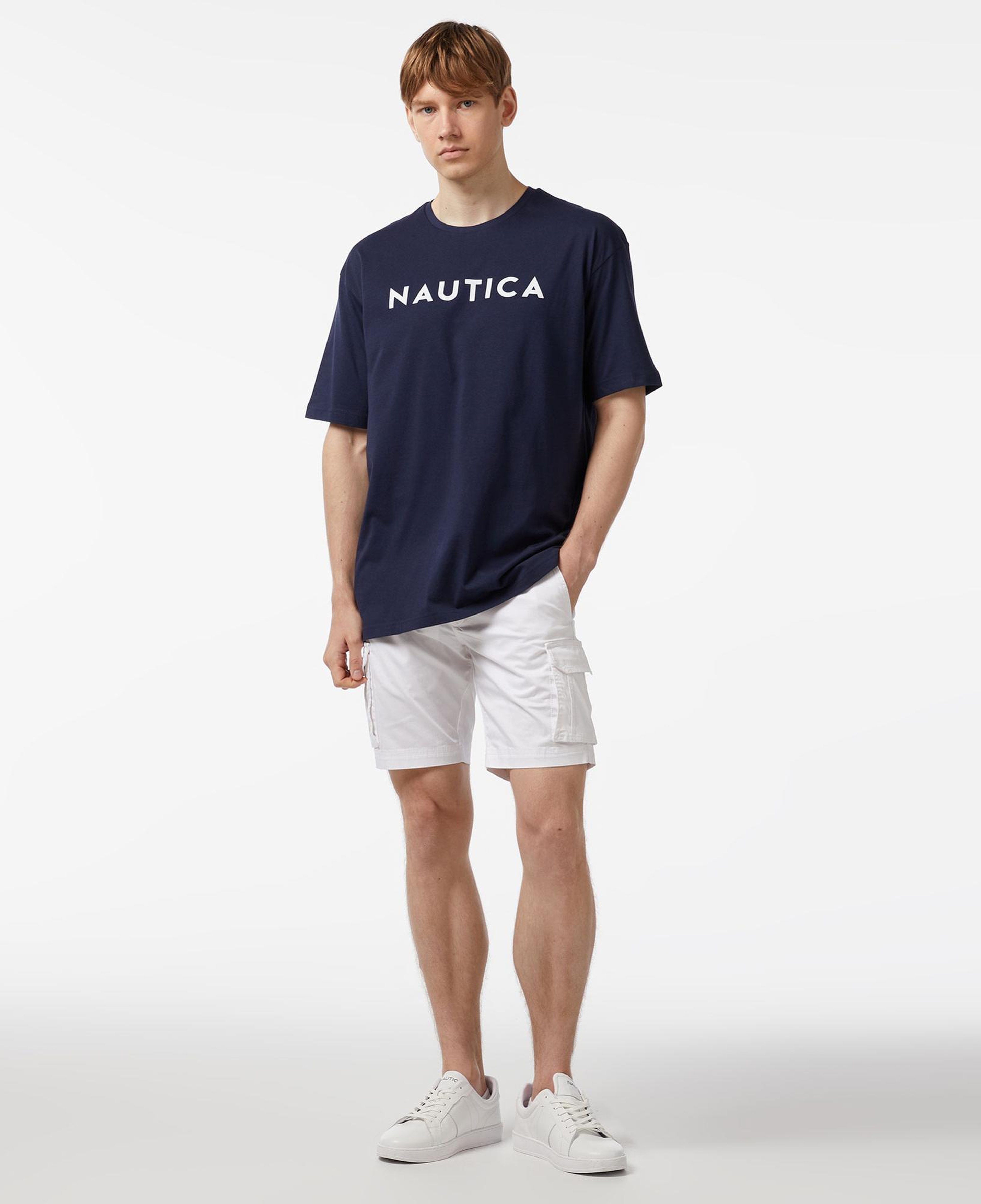 Nautica Erkek Lacivert Oversize T-Shirt