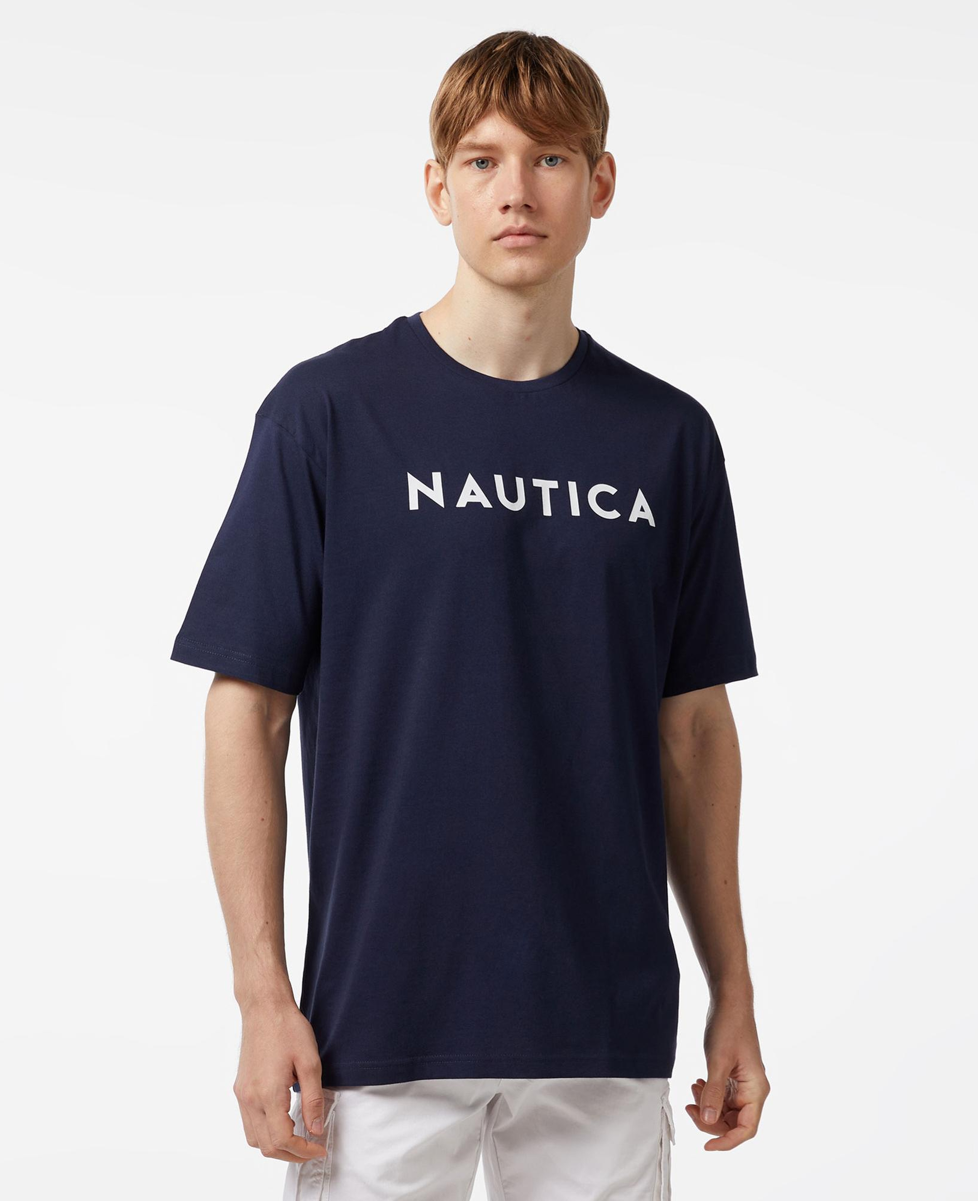 Nautica Erkek Lacivert Oversize T-Shirt