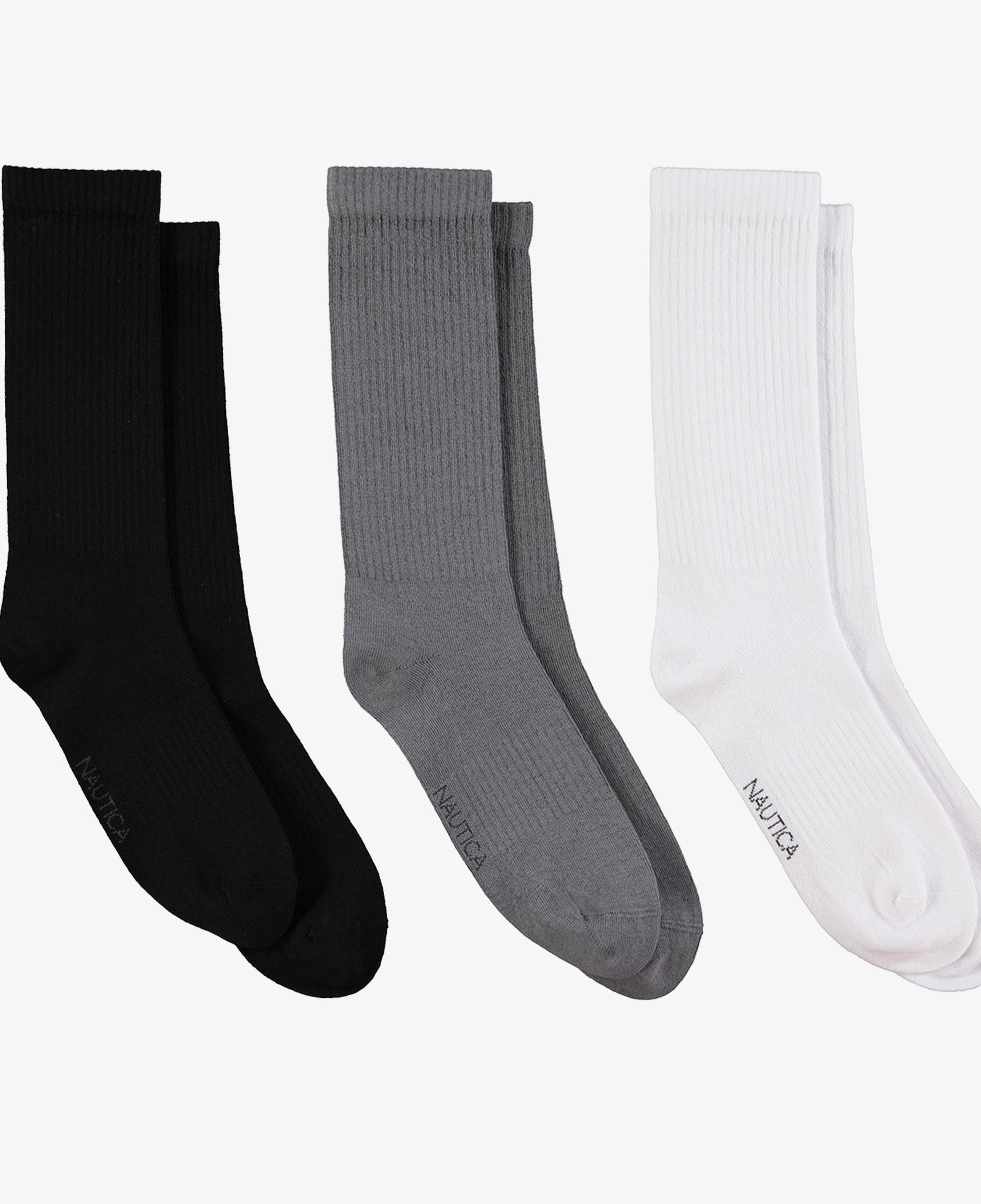 Nautica Unisex Siyah 3'lü Çorap