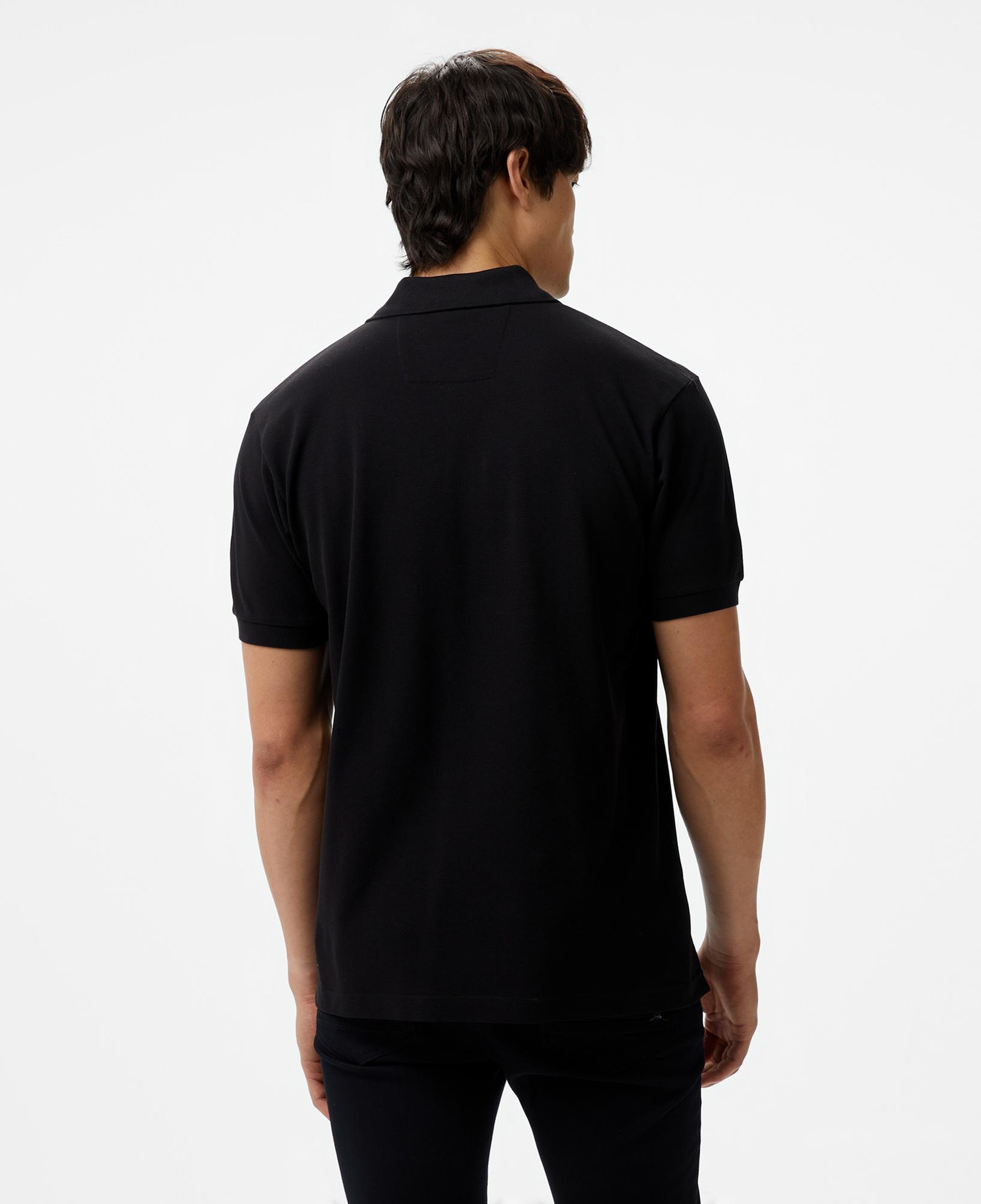 Nautica Erkek Siyah Classic Fit Kısa Kollu Polo Yaka T-Shirt