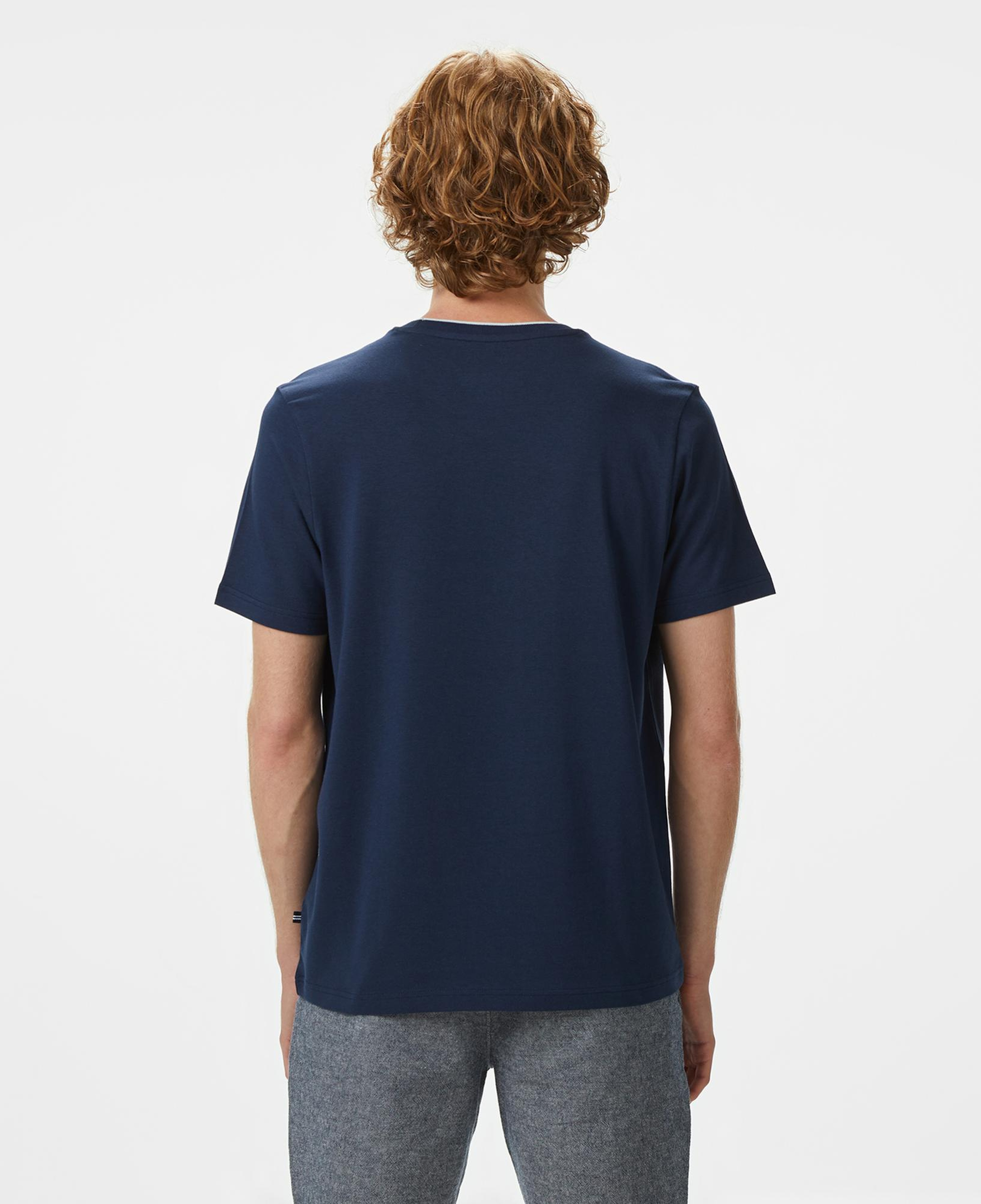 Nautica Erkek Lacivert Classic Fit T-Shirt