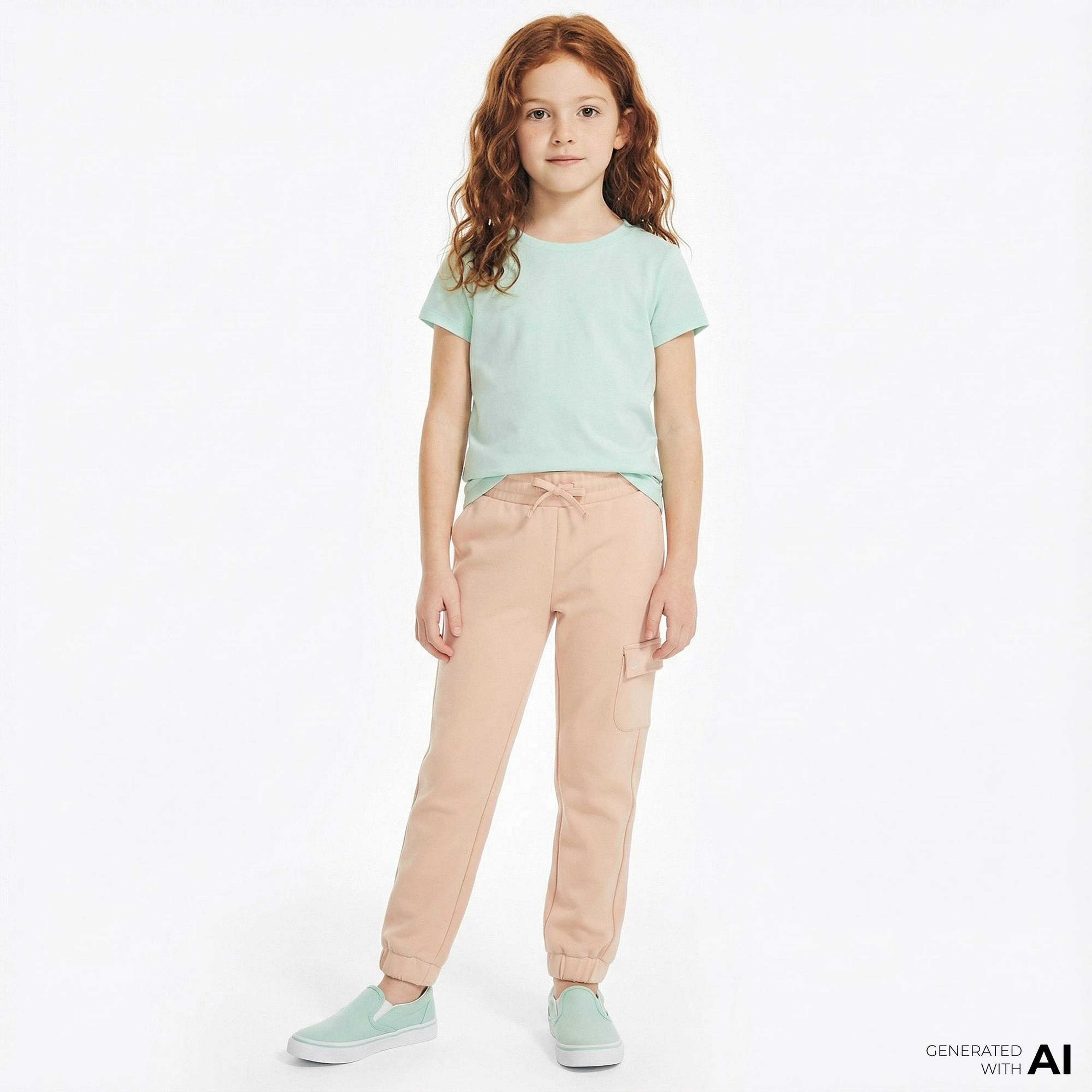 Nautica Kız Çocuk Pembe Standart Fit Eşofman Altı