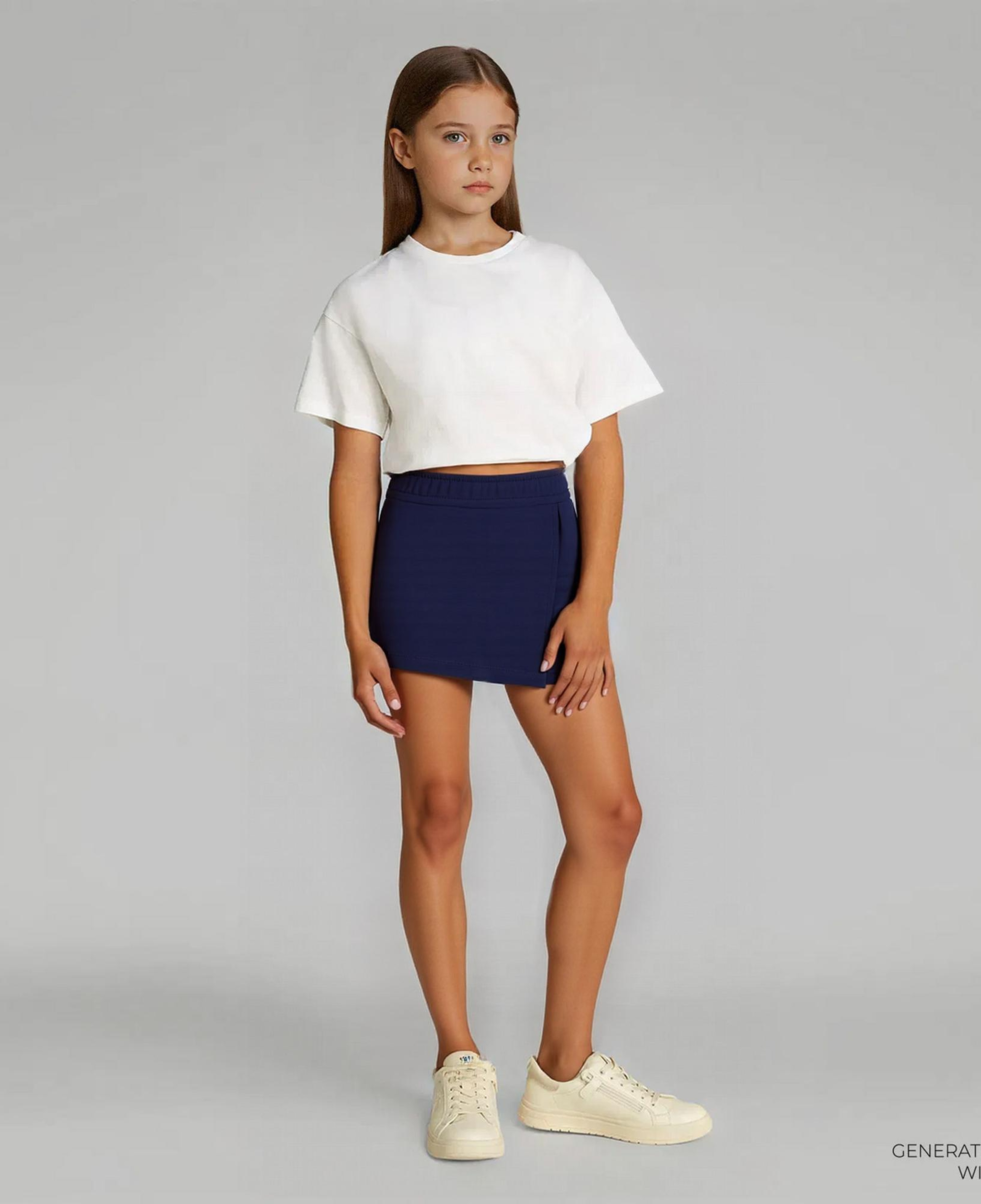 Nautica Kız Çocuk Lacivert Standart Fit Etek