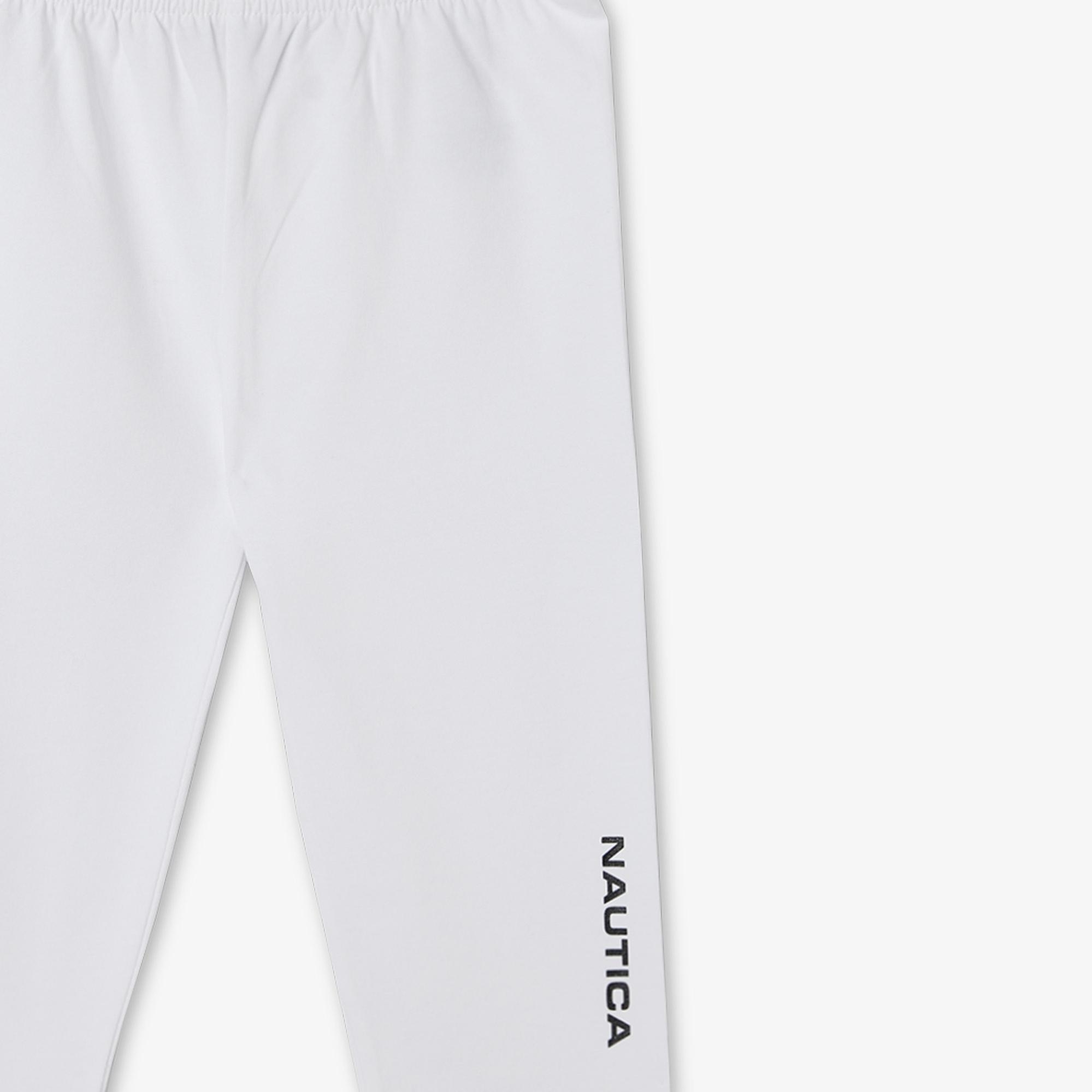 Nautica Kız Çocuk Beyaz Tayt