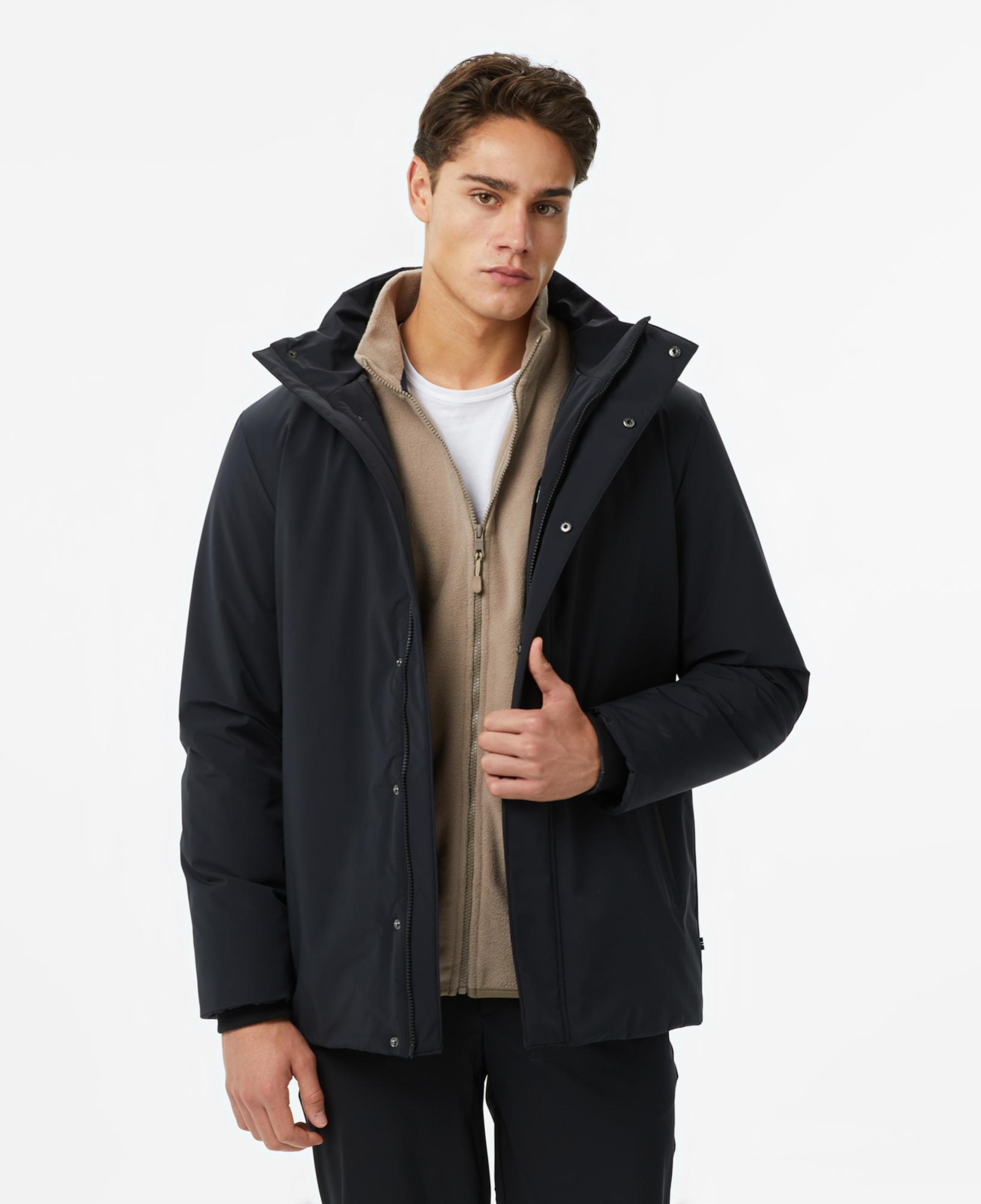 Nautica Erkek Siyah Regular Fit Mont