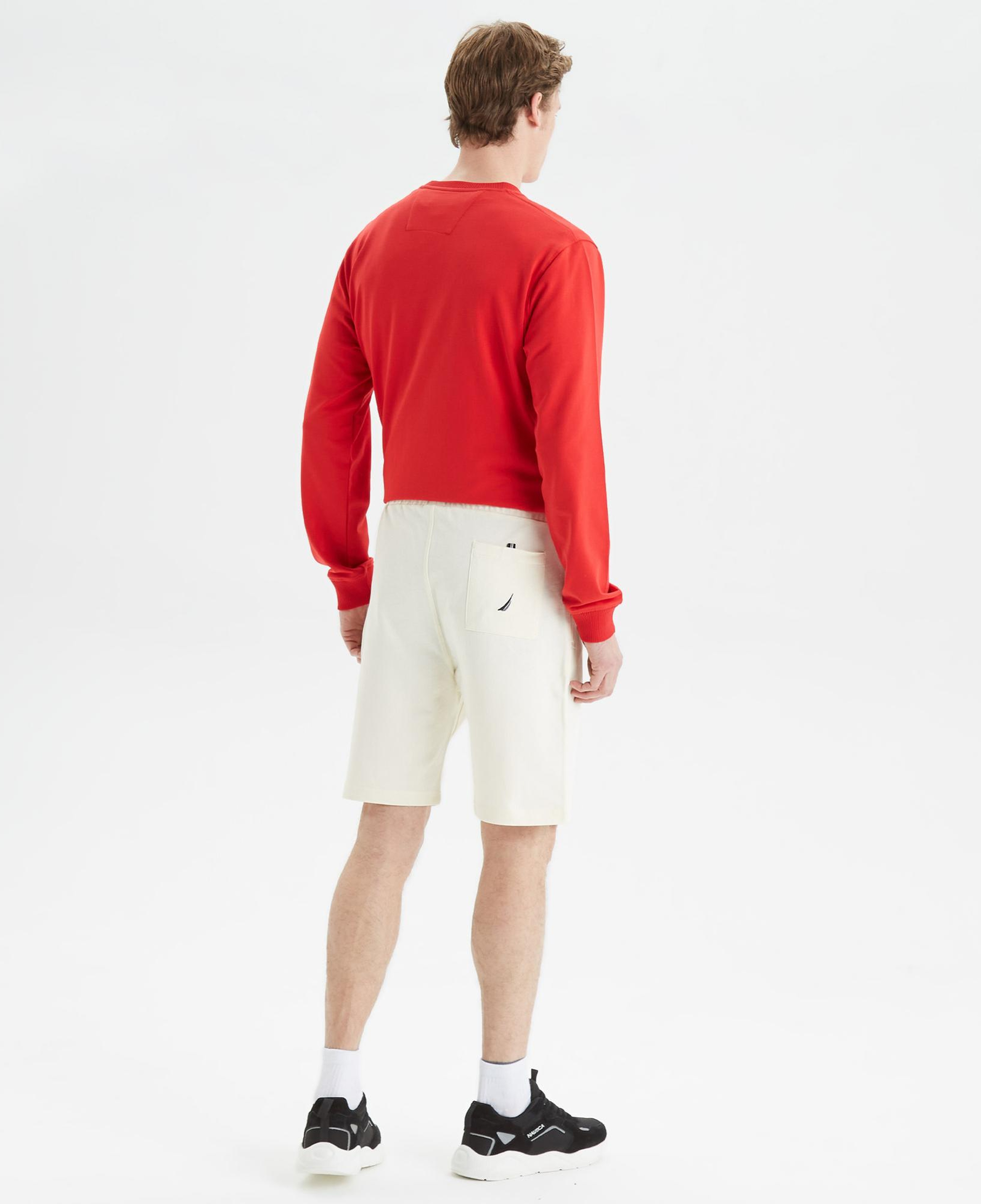 Nautica Erkek Krem Rengi Baskılı Standart Fit Şort