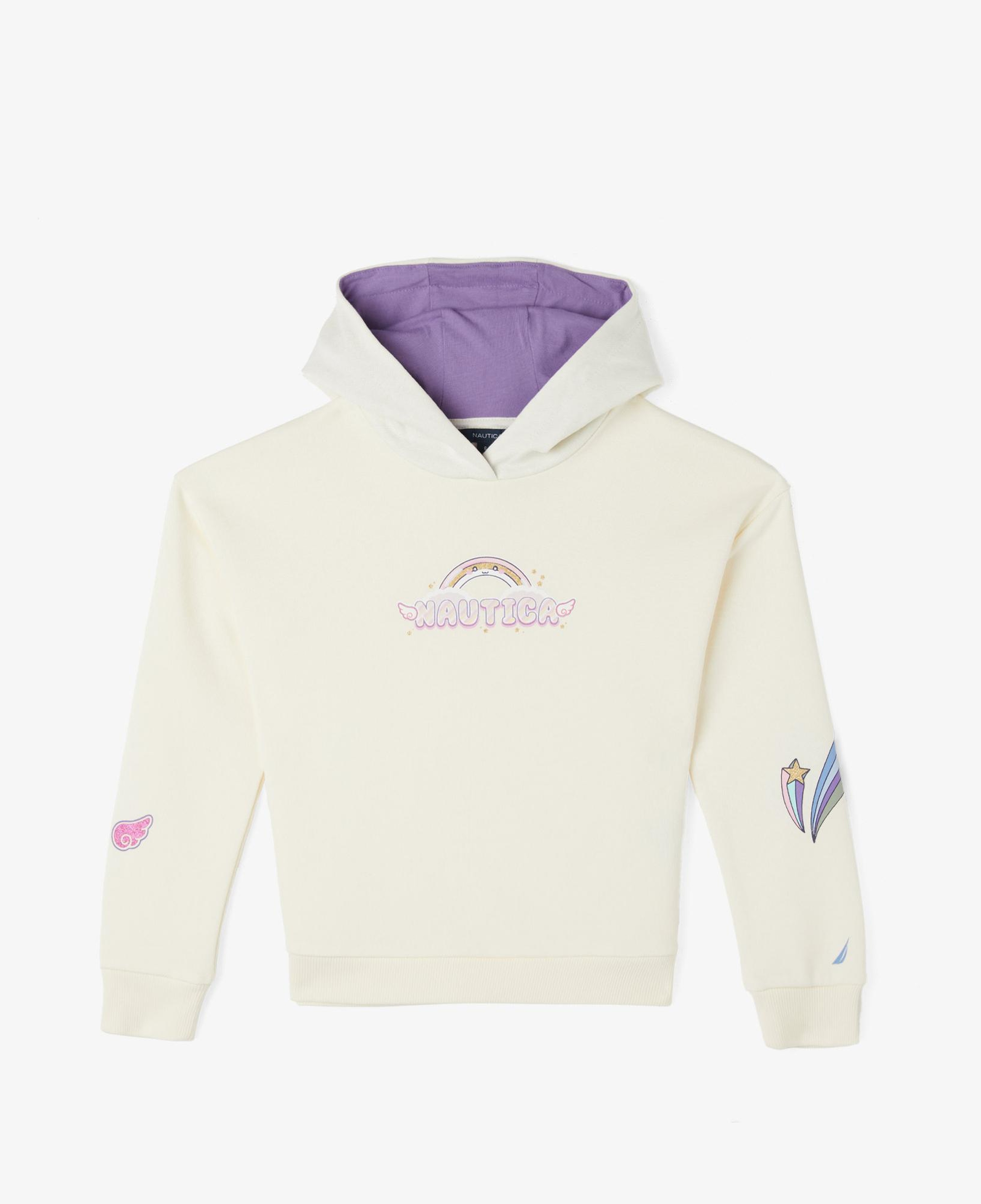 Nautica Kız Çocuk Kırık Beyaz Sweatshirt