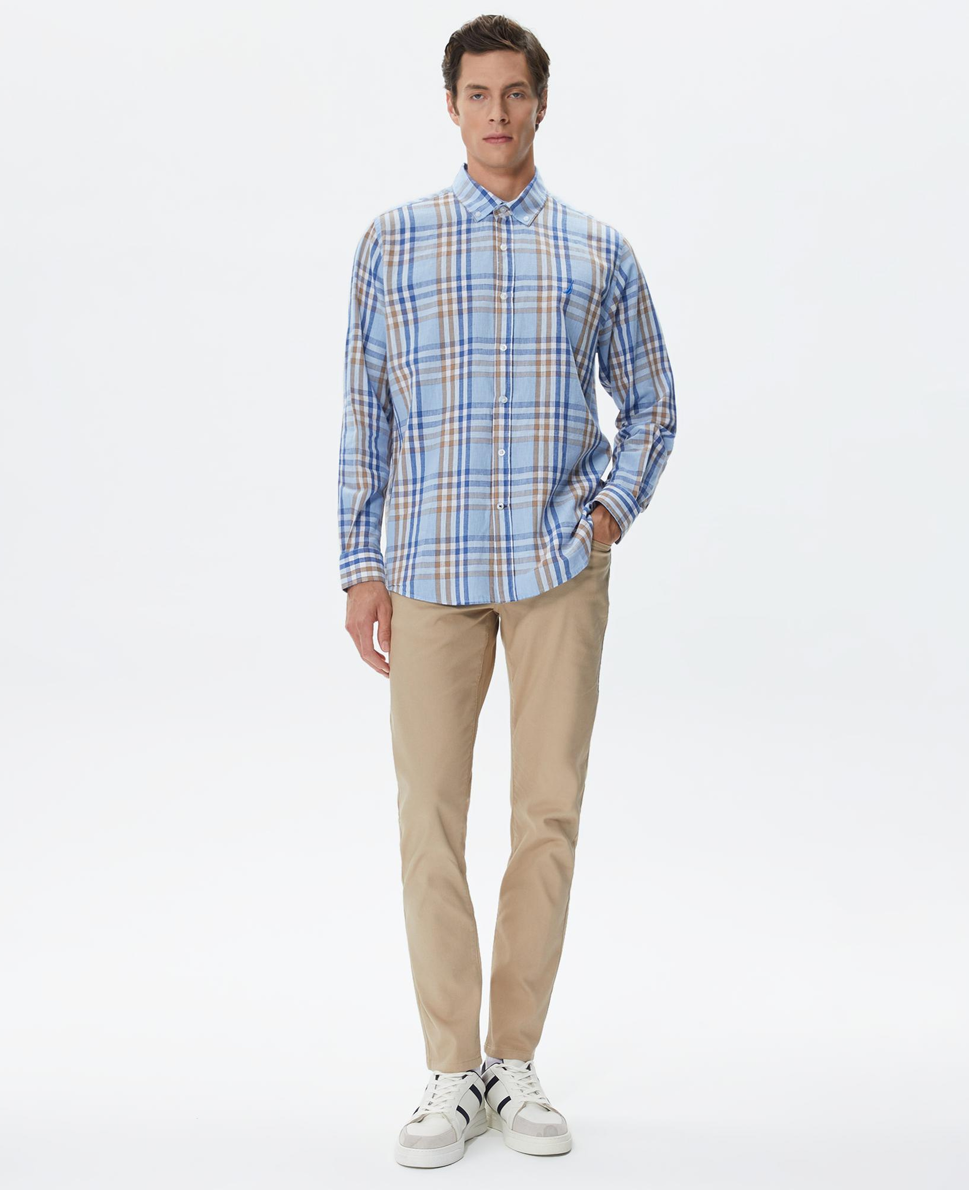 Nautica Erkek Bej Slim Fit Pantolon