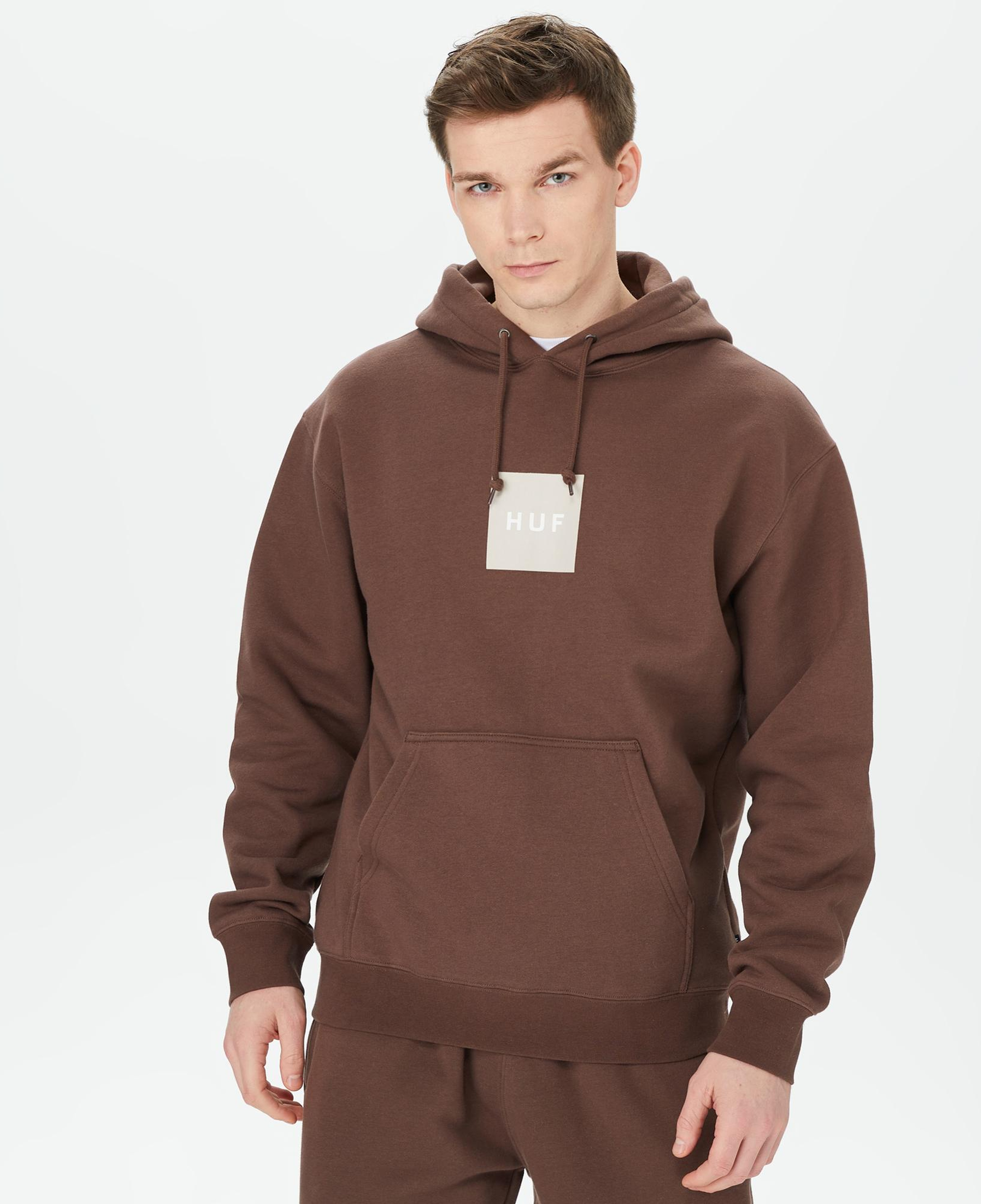 HUF Set Box Erkek Kahverengi Hoodie